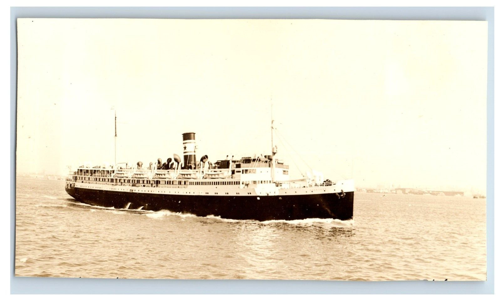 1935 S.S. Cherokee Clyde Mallory Steamship Line Original Real Photo SP3