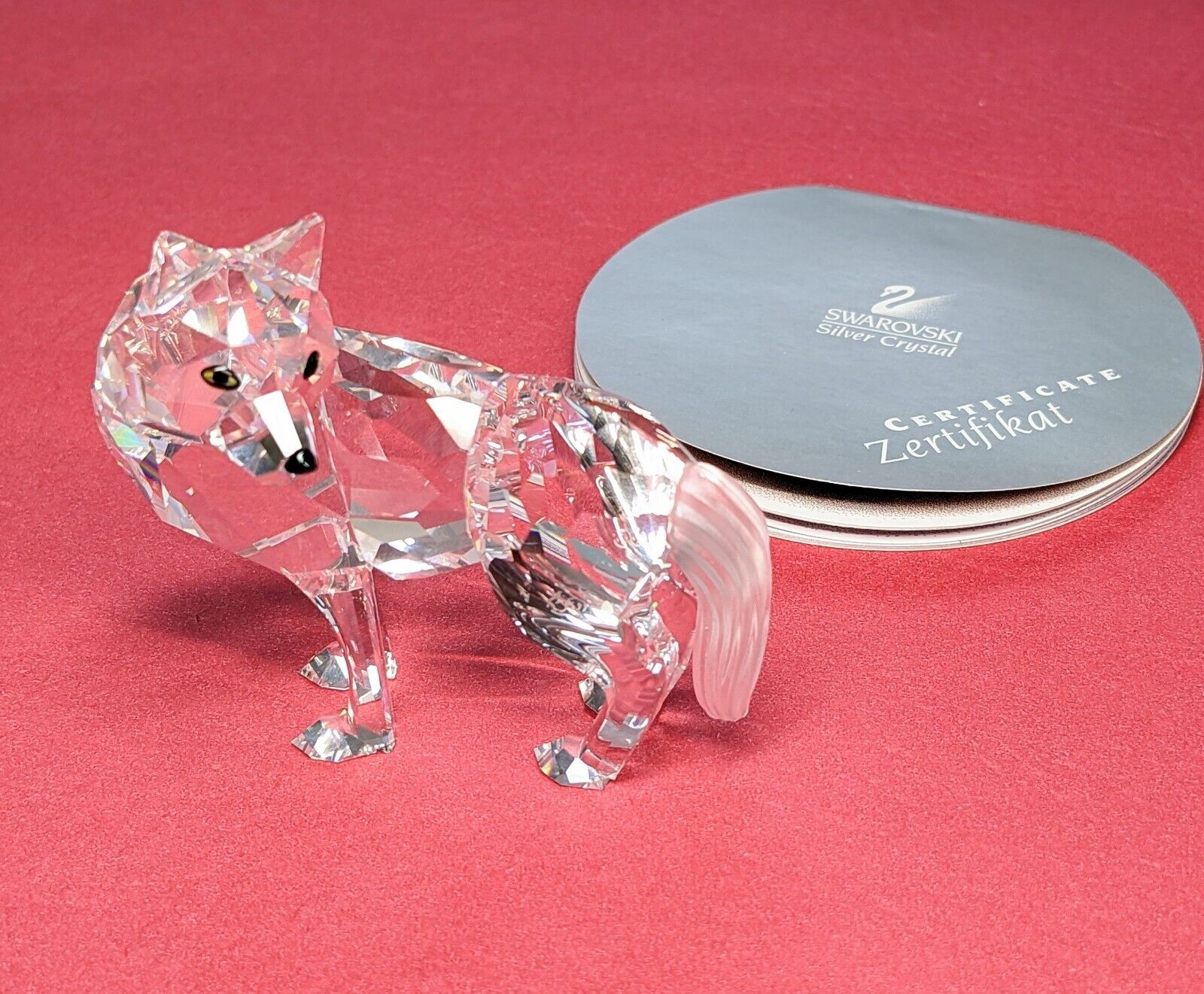 Swarovski Crystal Fairytale Wolf - 207549 Figurine - Swan Signed + Certificate