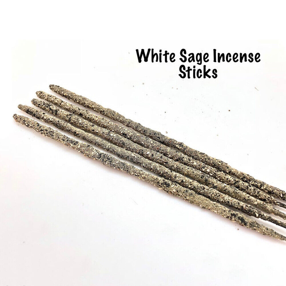 Pack of 6 White Sage Sticks Smudging Incense Cleansing Negativity Removal