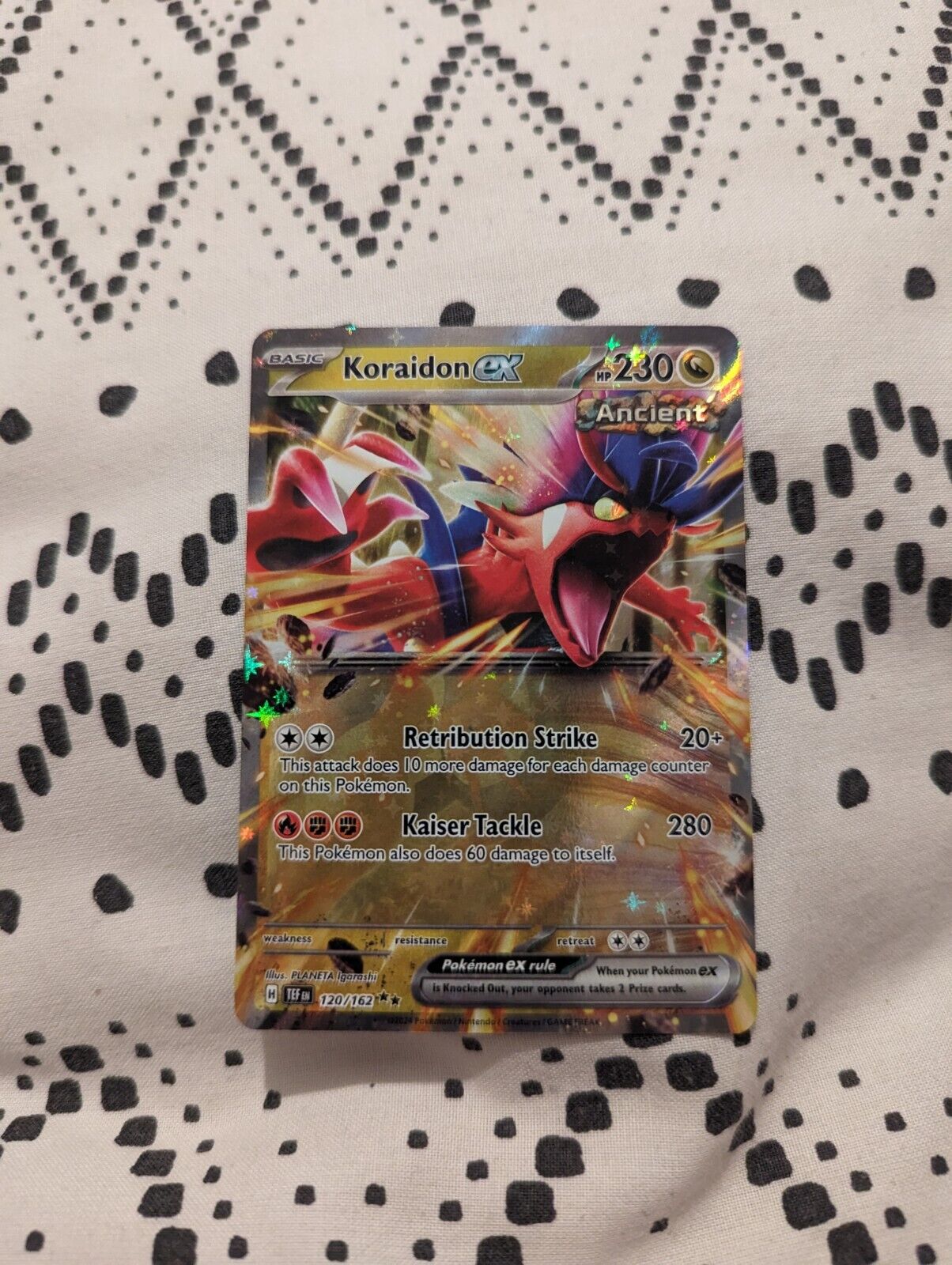 Koraidon EX 120/162 Pokémon Card