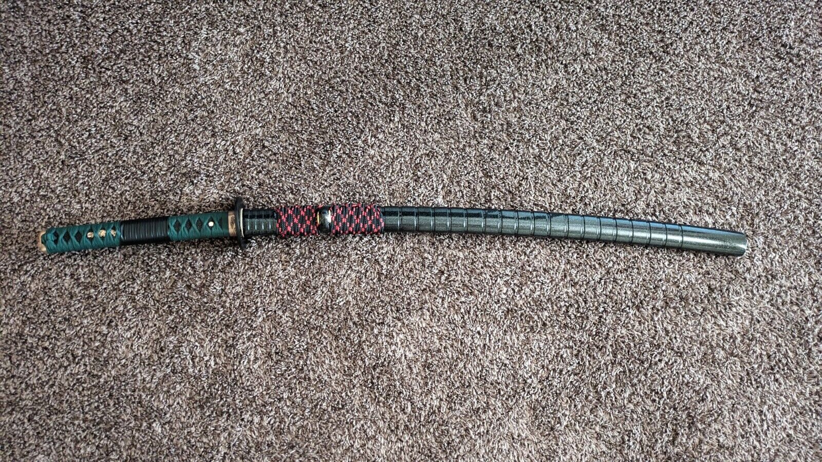 T10 Clay Tempered Steel Handmade Samurai Katana Sword Iron Tsuba