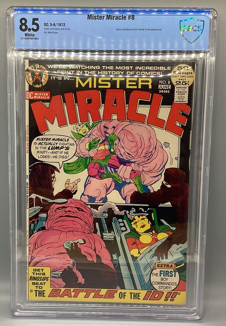 Mister Miracle #8 - DC - 1972 - CBCS 8.5 - 1st Boy Commandos Story
