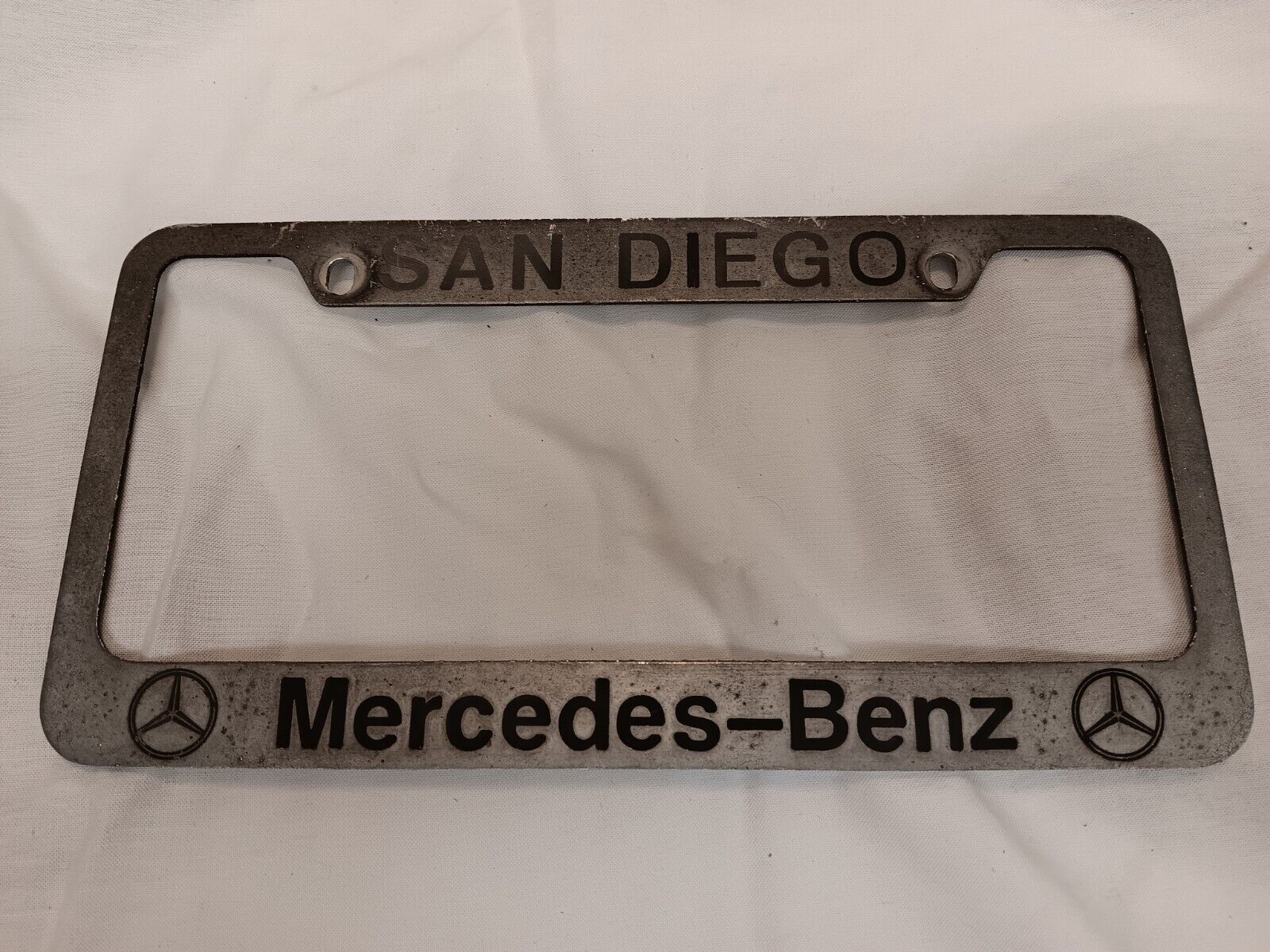 Mercedes-Benz of San Diego, California Car Dealer Metal License Plate Frame