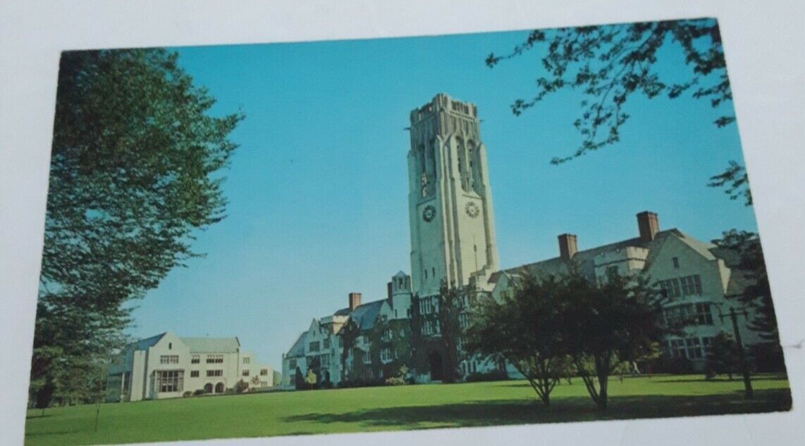 Vintage 1960s postcard the University Tower Toledo State University Ohio