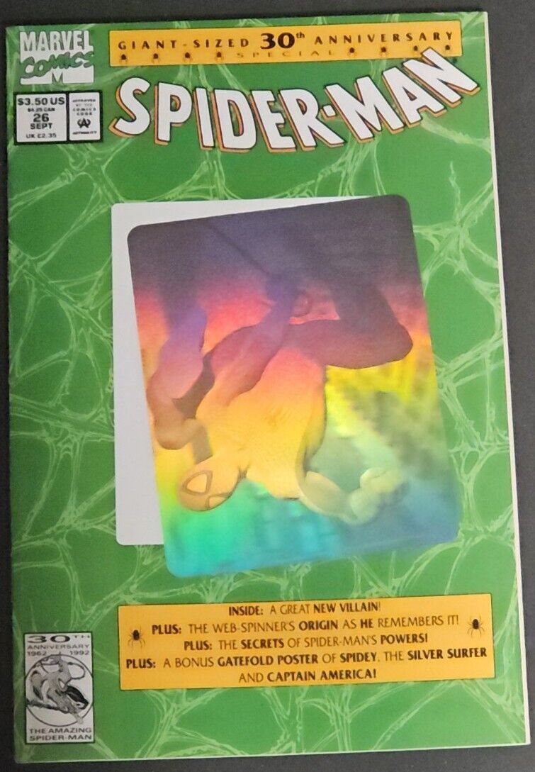 SPIDER-MAN #26 OFF CENTERED 1992  1  OF A KIND (1:1) EXTREMELY RARE & VHTF✨️