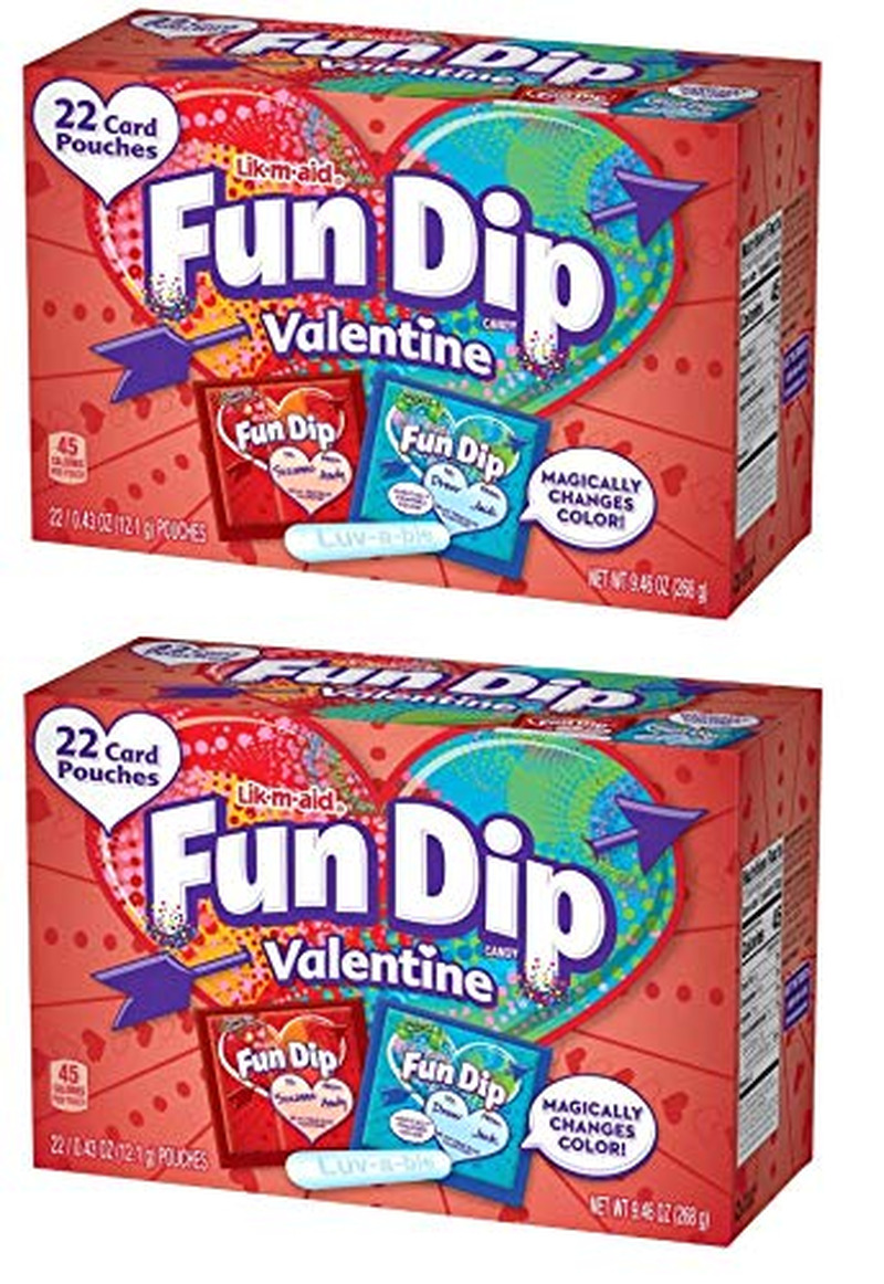 FUN DIP Valentine\'S Day Exchange Candy & Card Kit 44 Count Pack_Ab