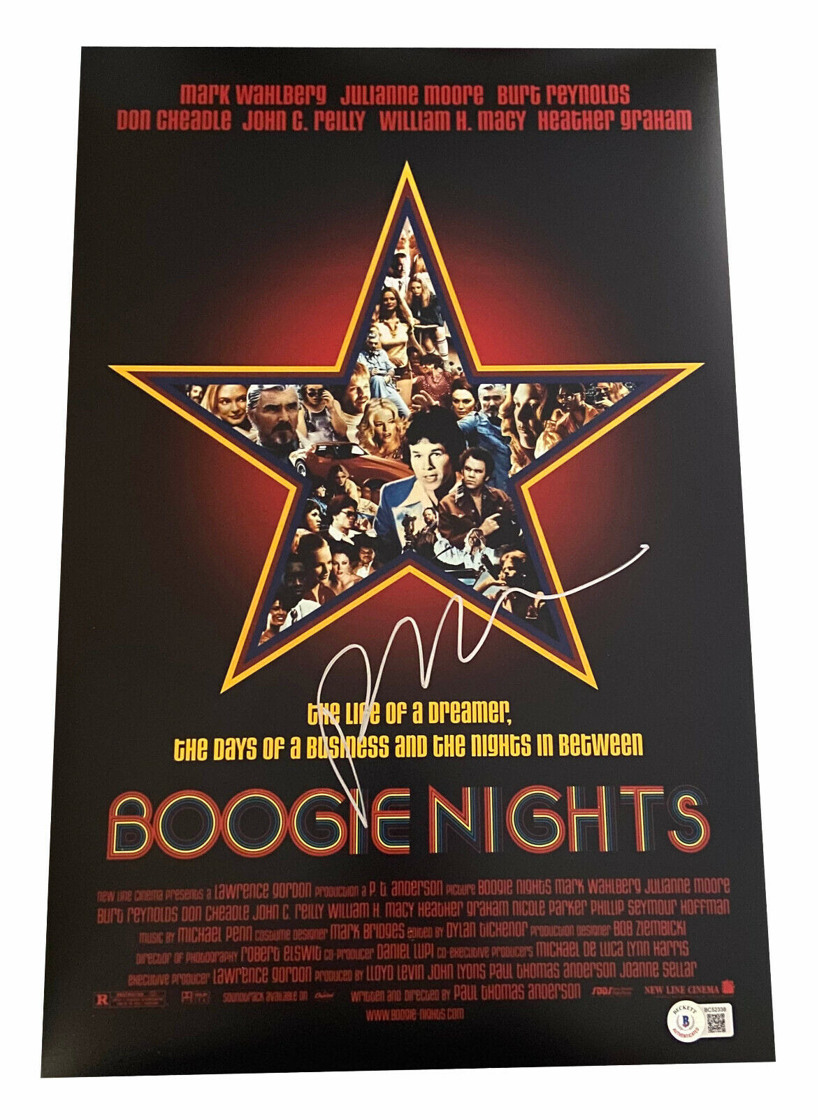 PAUL THOMAS ANDERSON SIGNED AUTOGRAPH 12X18  BOOGIE NIGHTS PHOTO BECKETT BAS