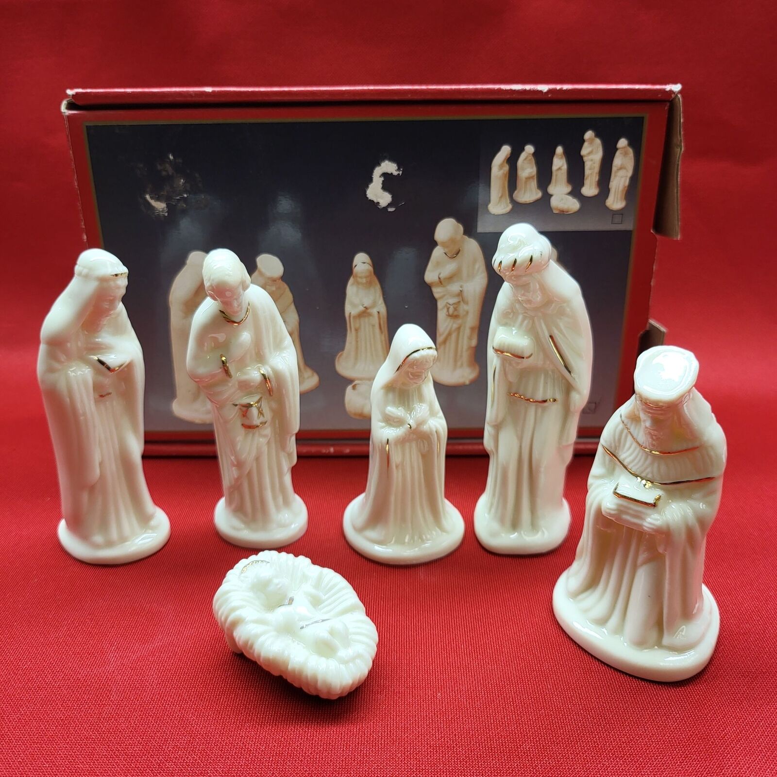 Nativity Set Centurion Collection 6 Piece Cream & Gold