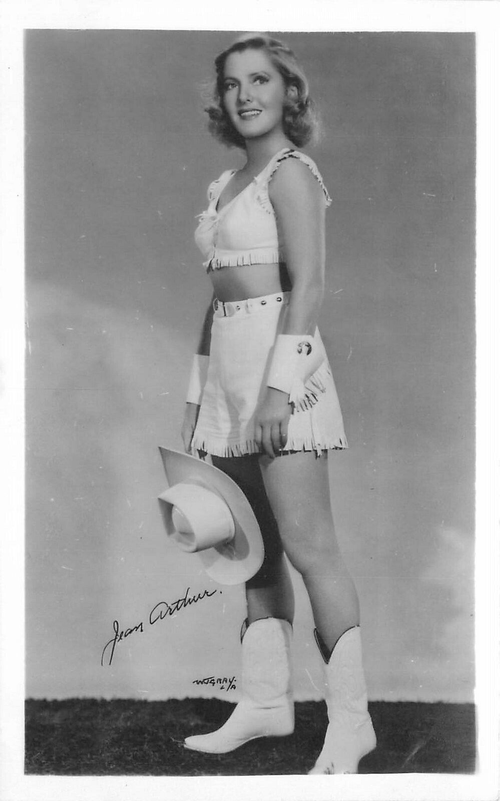 Postcard RPPC Jean Arthur Movie Star Actress 1940s 23-2470