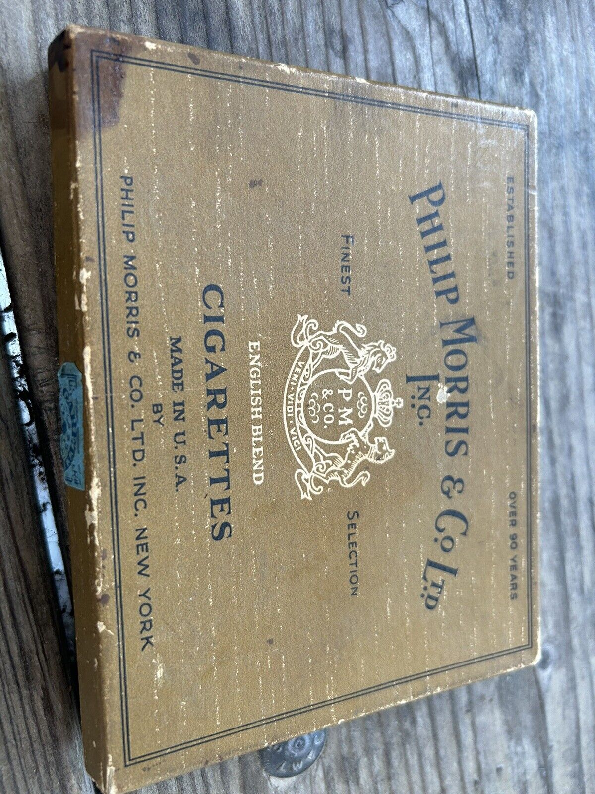 Vintage Philip Morris  Cigarette Box EMPTY