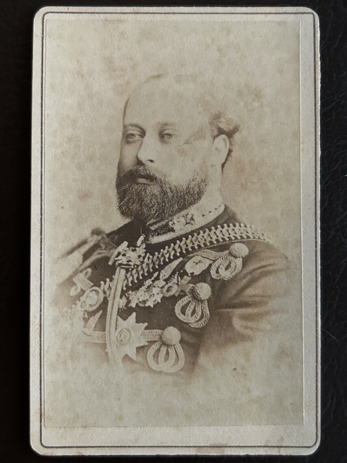 Antique Photograph King Of England 1887 CDV Of Edward VII Prince Of Wales