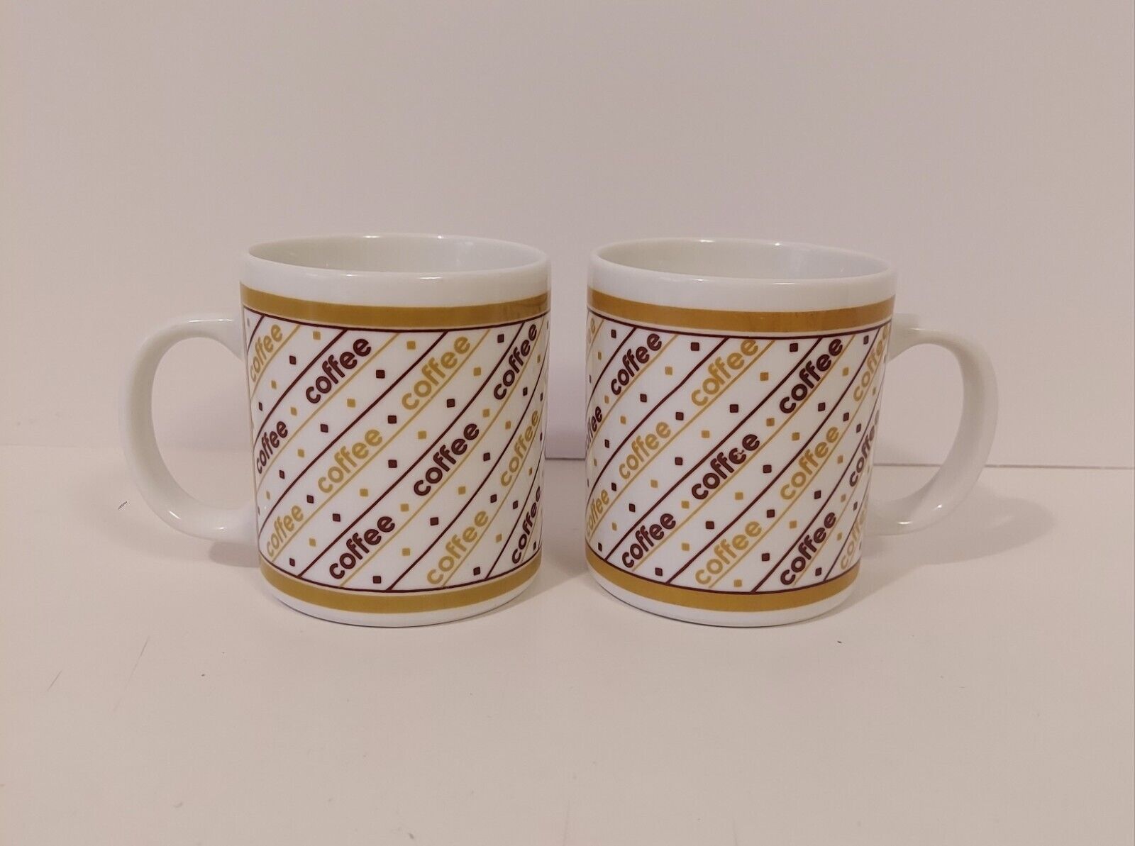 Vintage Finest Ceramics Brand Pair Of Coffee Cups \