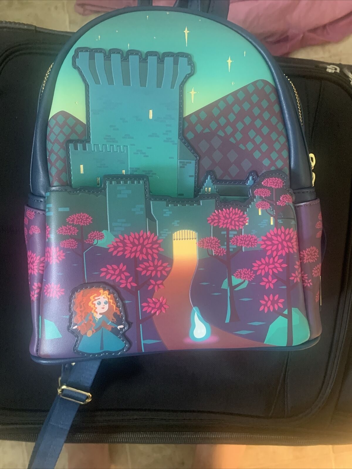 Loungefly Disney Pixar Brave Princess Merida Castle Mini Backpack NWT
