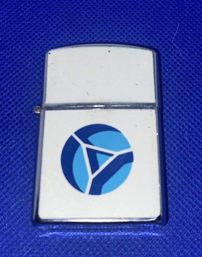 Vintage Blue and Green Continental Cigarette Lighter Very Good