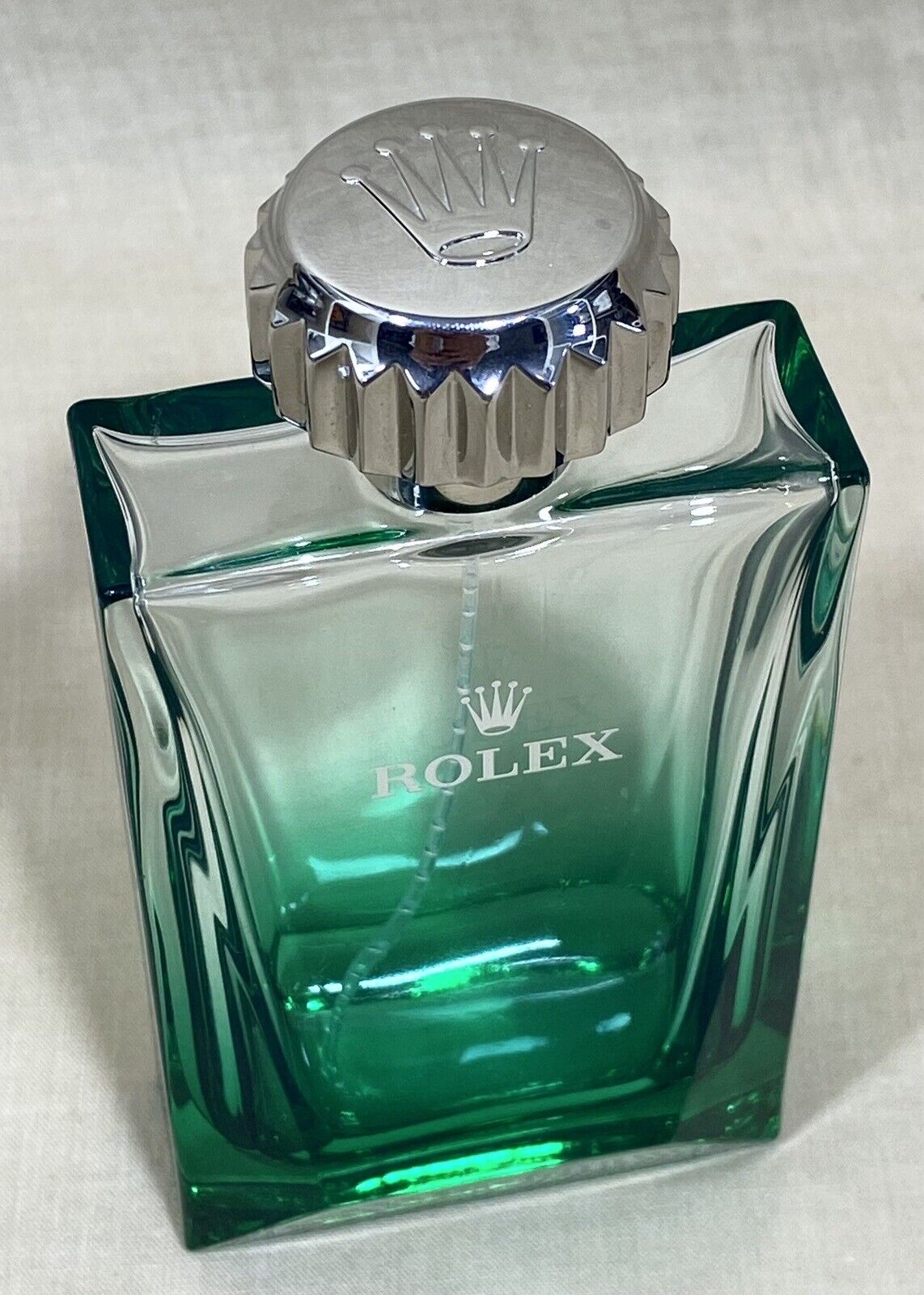 Rolex Perfume Bottle EMPTY Chrome Crown SUBMARINER GMT EXPLORER DATEJUST Oyster