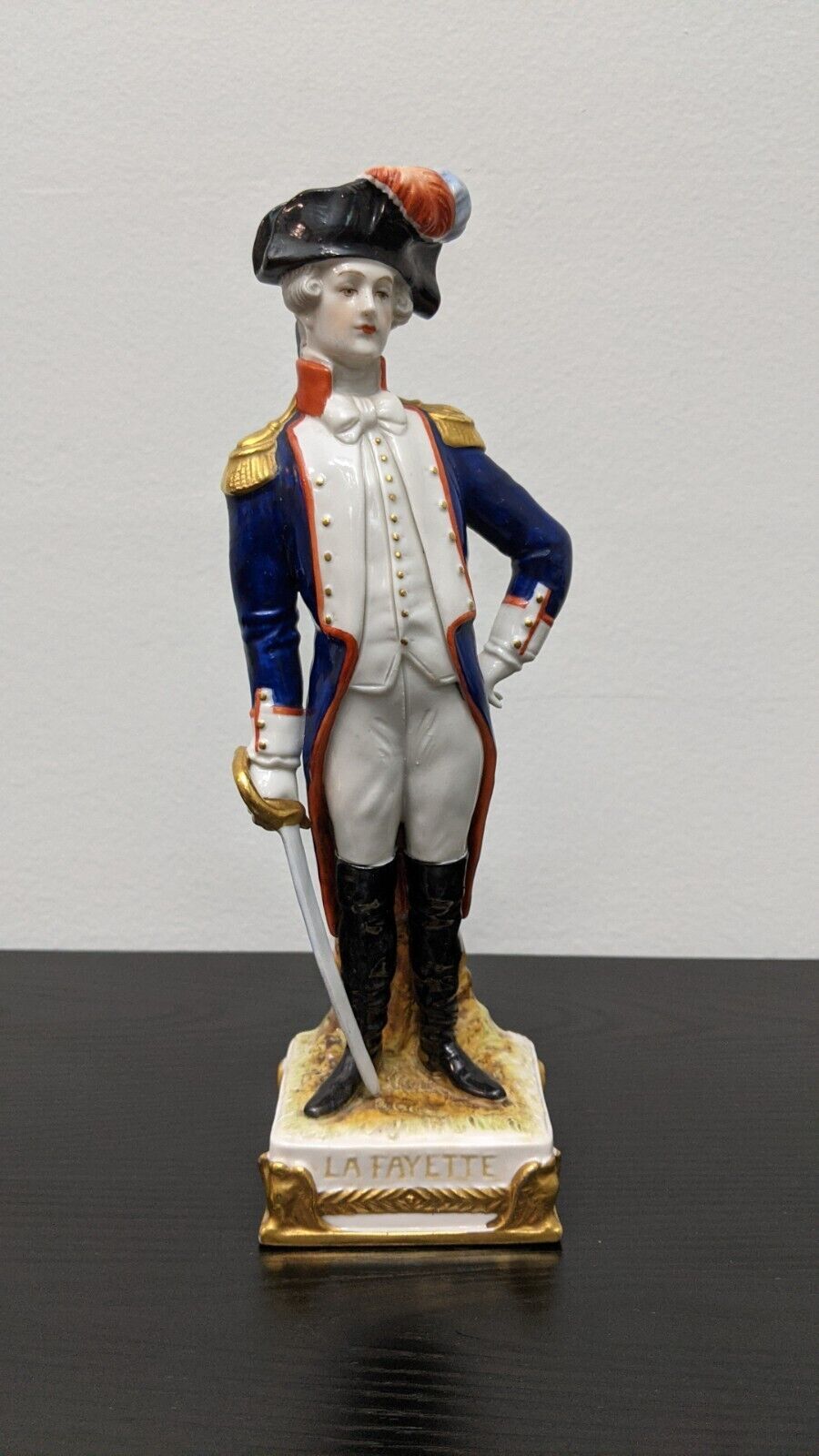 Scheibe-Alsbach Kister German Porcelain LA FAYETTE Napoleonic Figurine