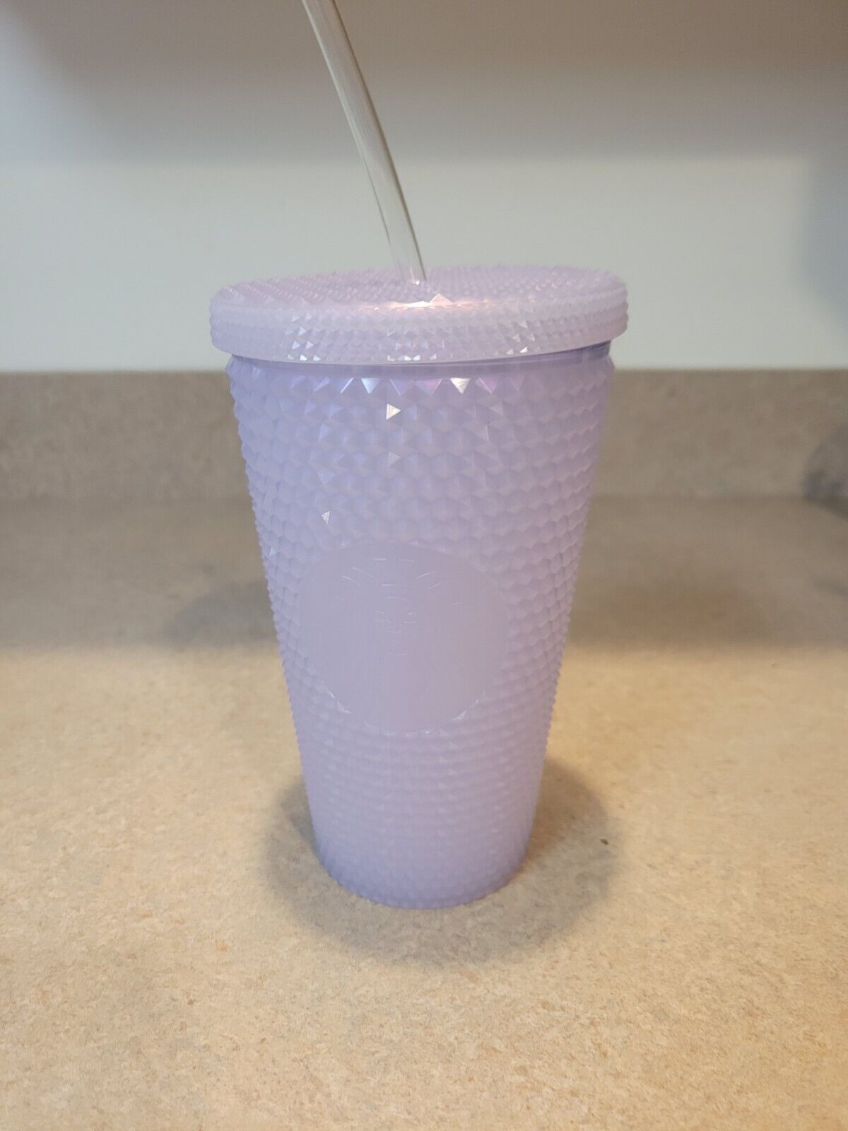 Starbucks 2021 Studded Winter Holiday Icy Lilac Bling Cup Tumbler 16oz 