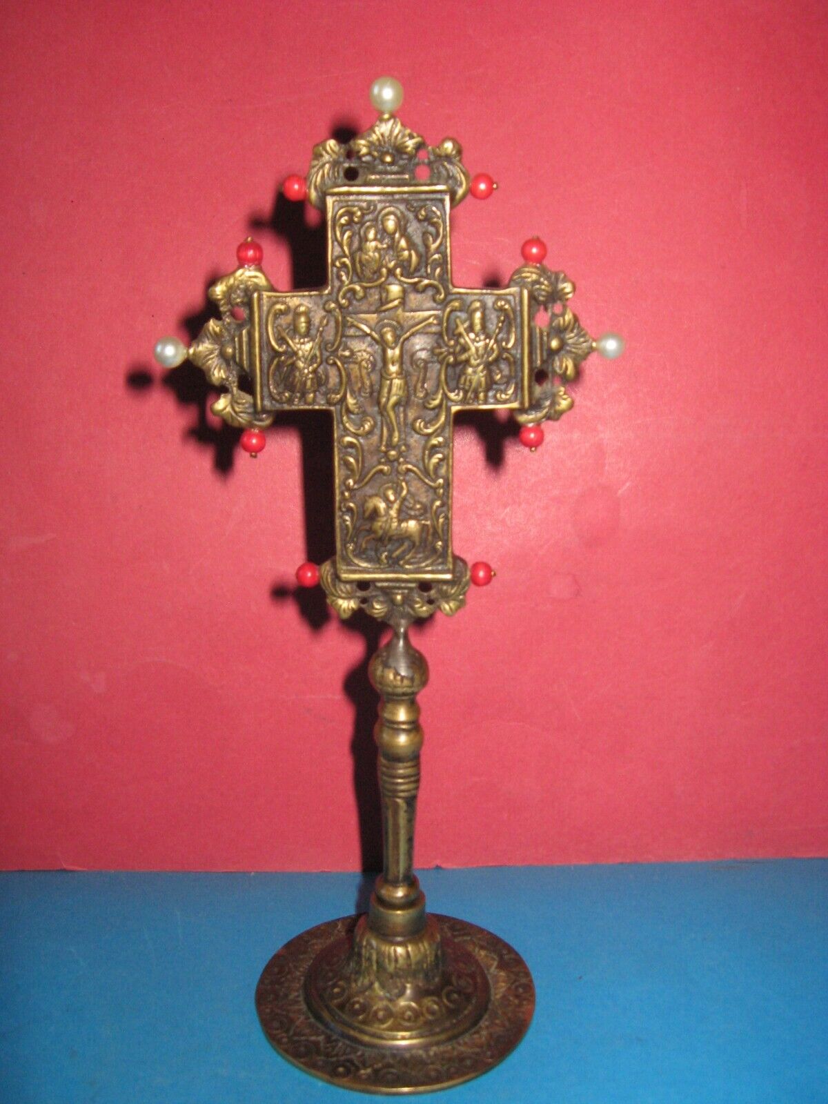 Magnificent Russian bronze cross, probably from the 19th century - VERY RARE