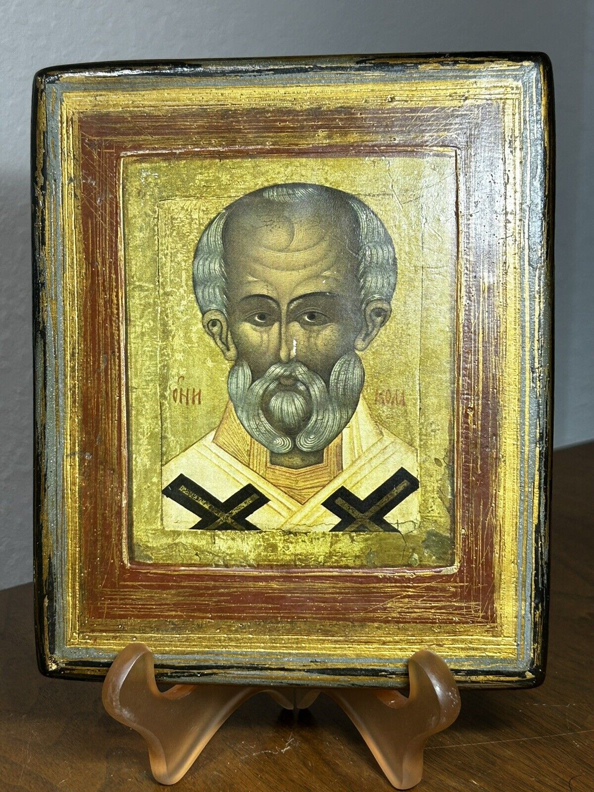 Orthodox, Russian icon: SAINT NICHOLAS ON BOARD, Museum of Recklinghausen