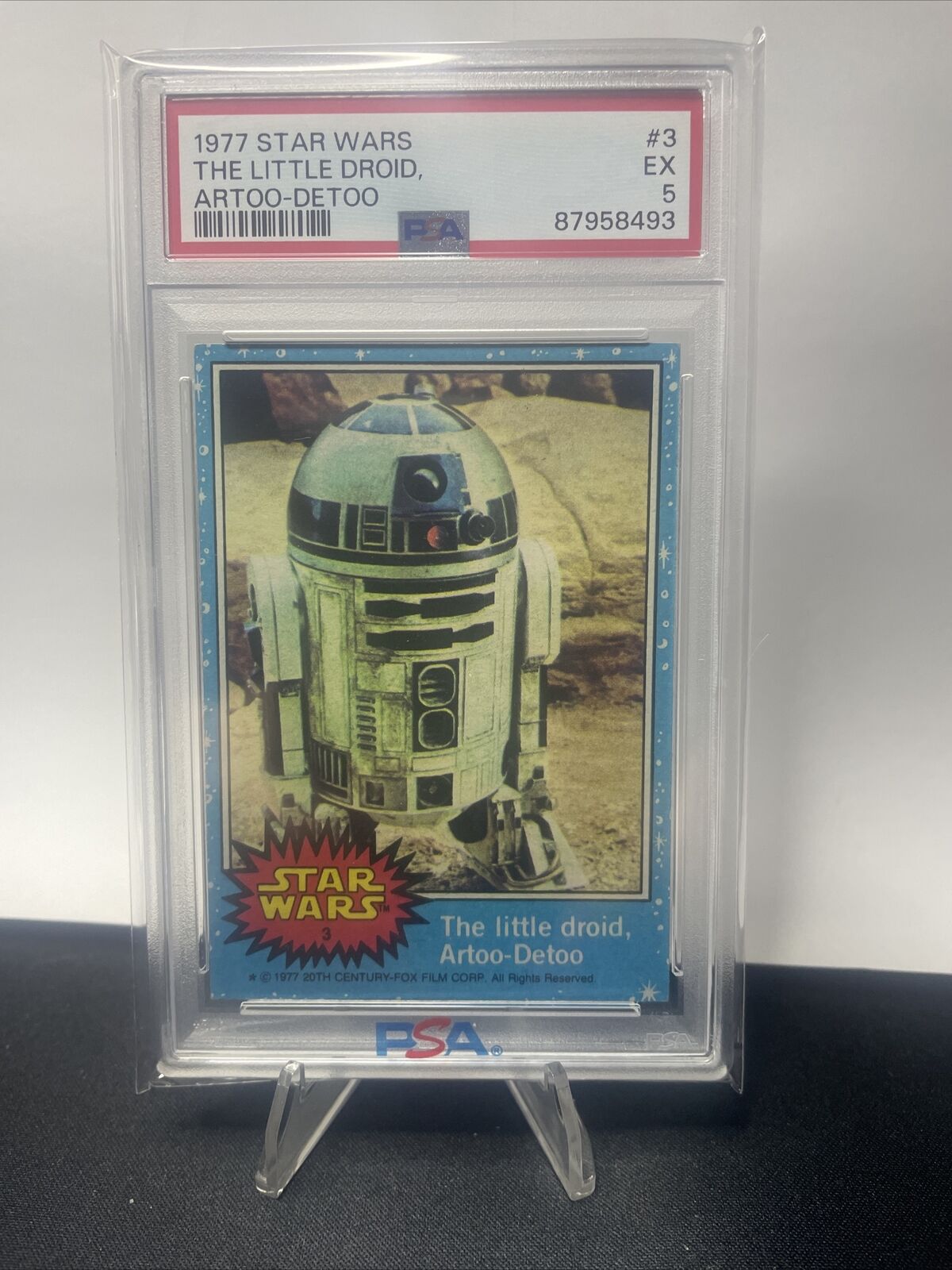 1977 Star Wars #3 the Little Droid Artoo-Detoo R2-D2 PSA 5