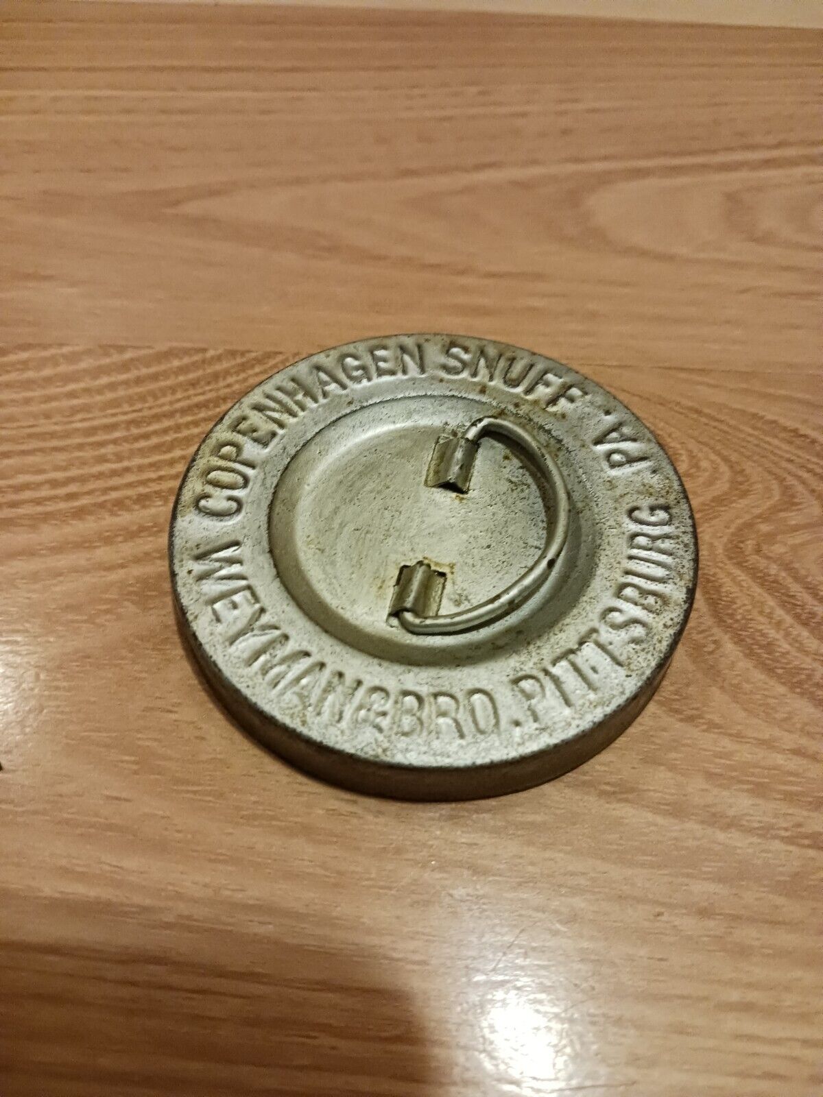 Rare very Hard to find  Early Copenhagen snuff metal lid made between 1870-1905
