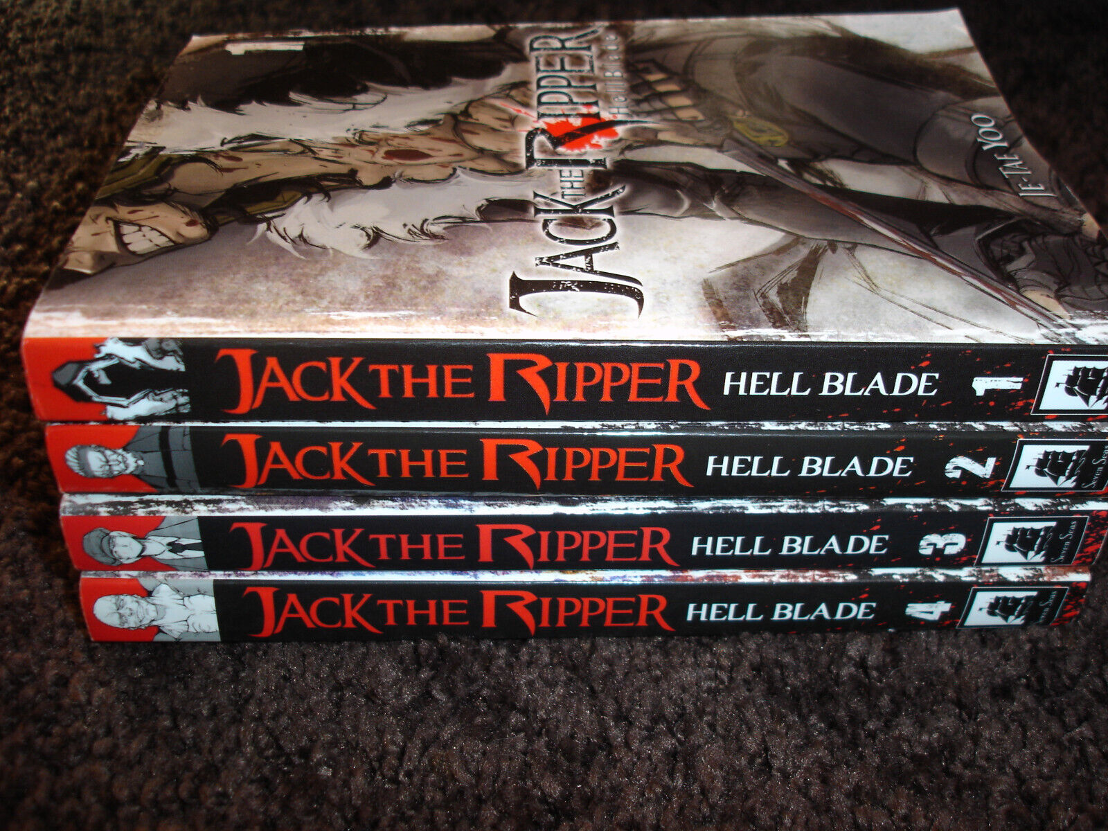 Jack The Ripper Hell Blade MANGA LOT Volume 1-4 Je-tae Yoo 1 2 3 4 RARE HORROR