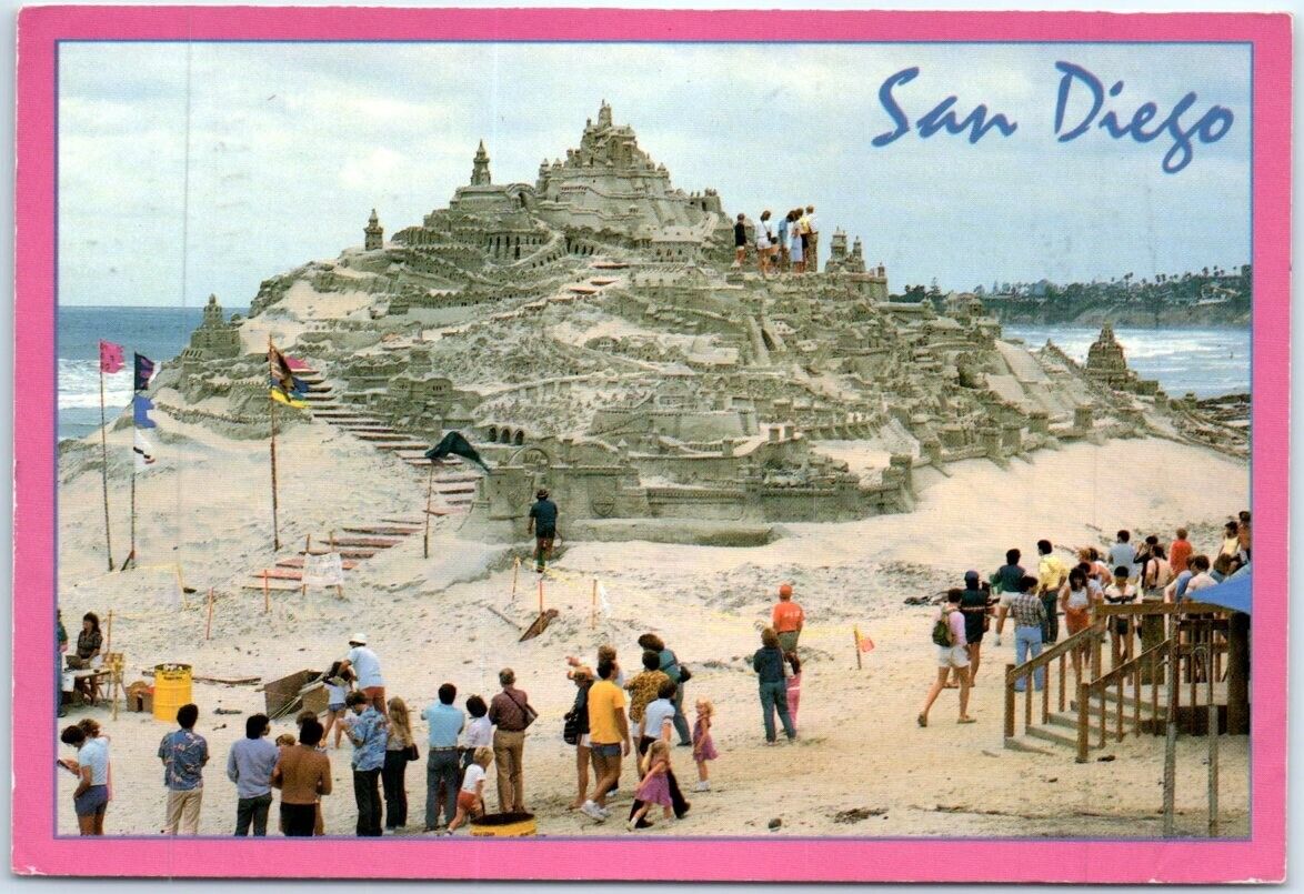 Postcard - Sandcastle Competition, San Diego, California, USA