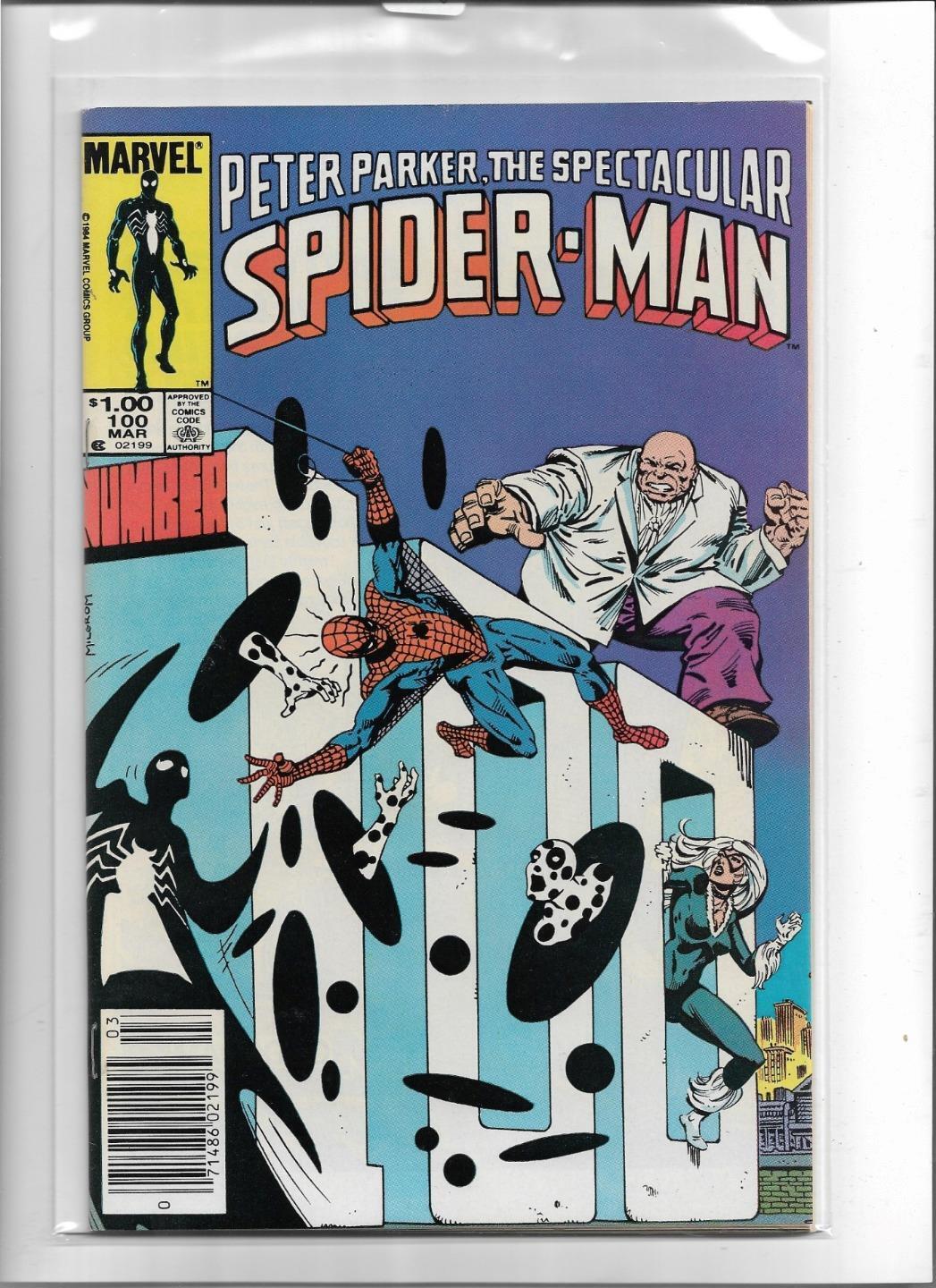 PETER PARKER, THE SPECTACULAR SPIDER-MAN #100 1985 VERY FINE+ 8.5 4376 SPOT