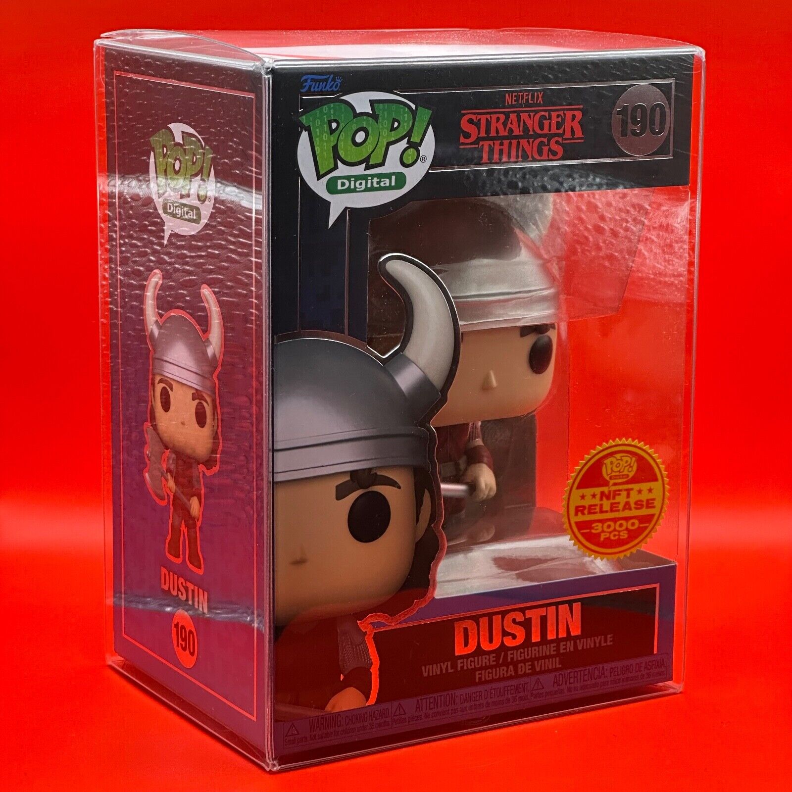 Funko Pop Digital Exclusive Dustin Stranger Things #190 LE3000 Only 2314 made