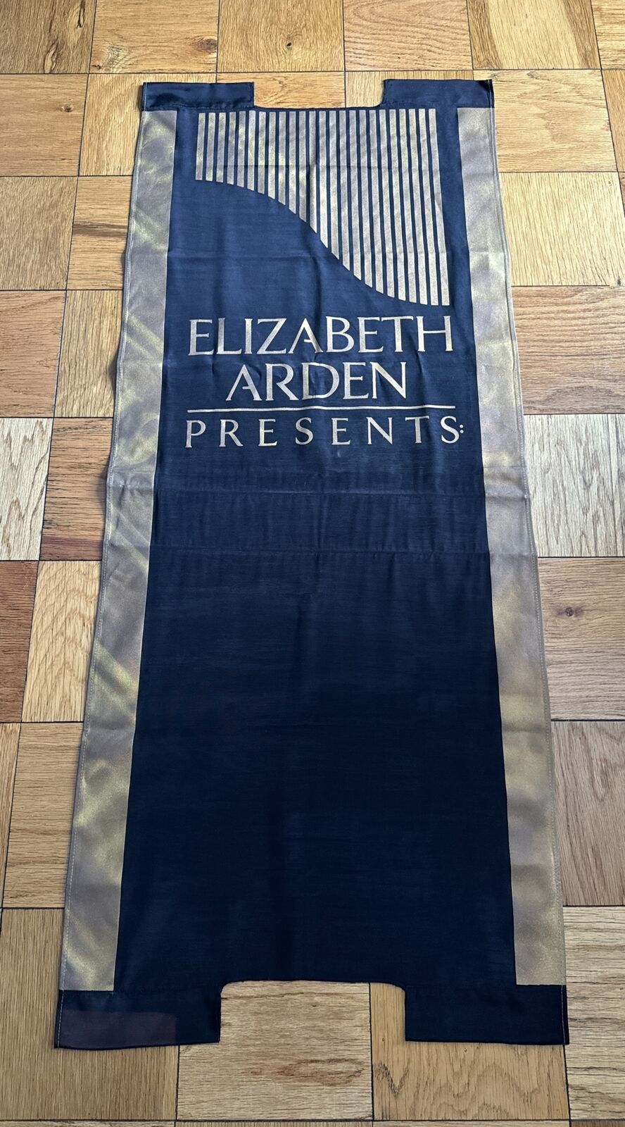 Vintage 1980’s Department Store Elizabeth Arden Cloth Display Banner 59” x 24”