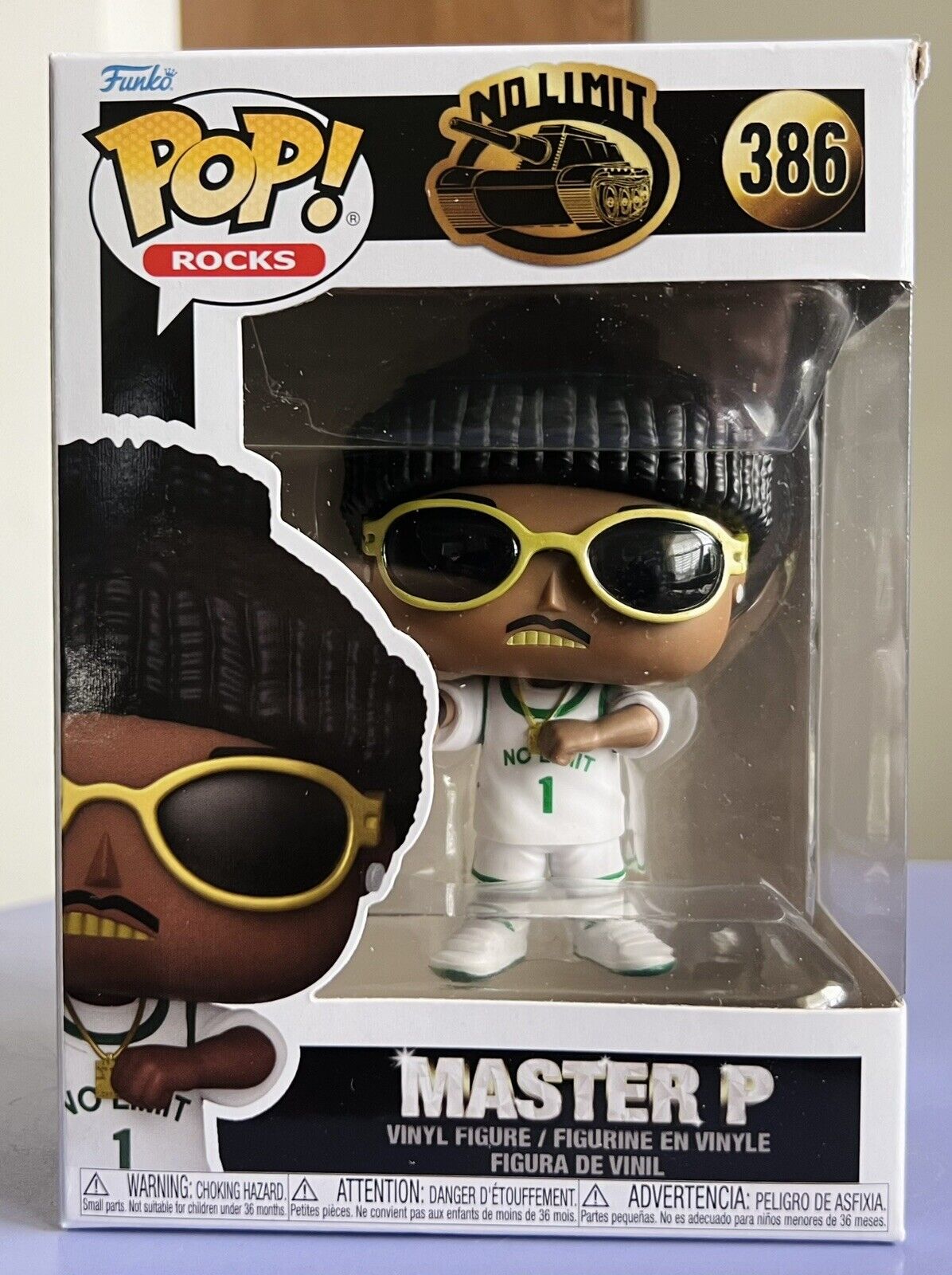 BOX DAMAGE Funko Pop Rocks: Master P (Make'em Say Uhhh) #386 No Limit Records