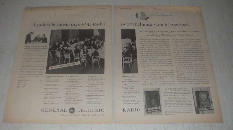 1931 G.E. Radio Ad - Alois Havrilla, George Gershwin