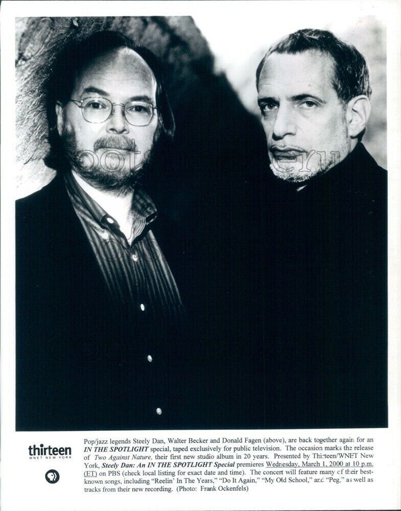 Press Photo Walter Becker & Donald Fagen of Steely Dan