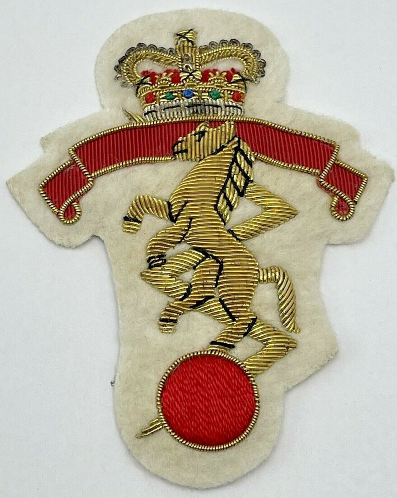 Vintage British Royal Electrical & Mechanical Engineers Bullion Patch Badge REME