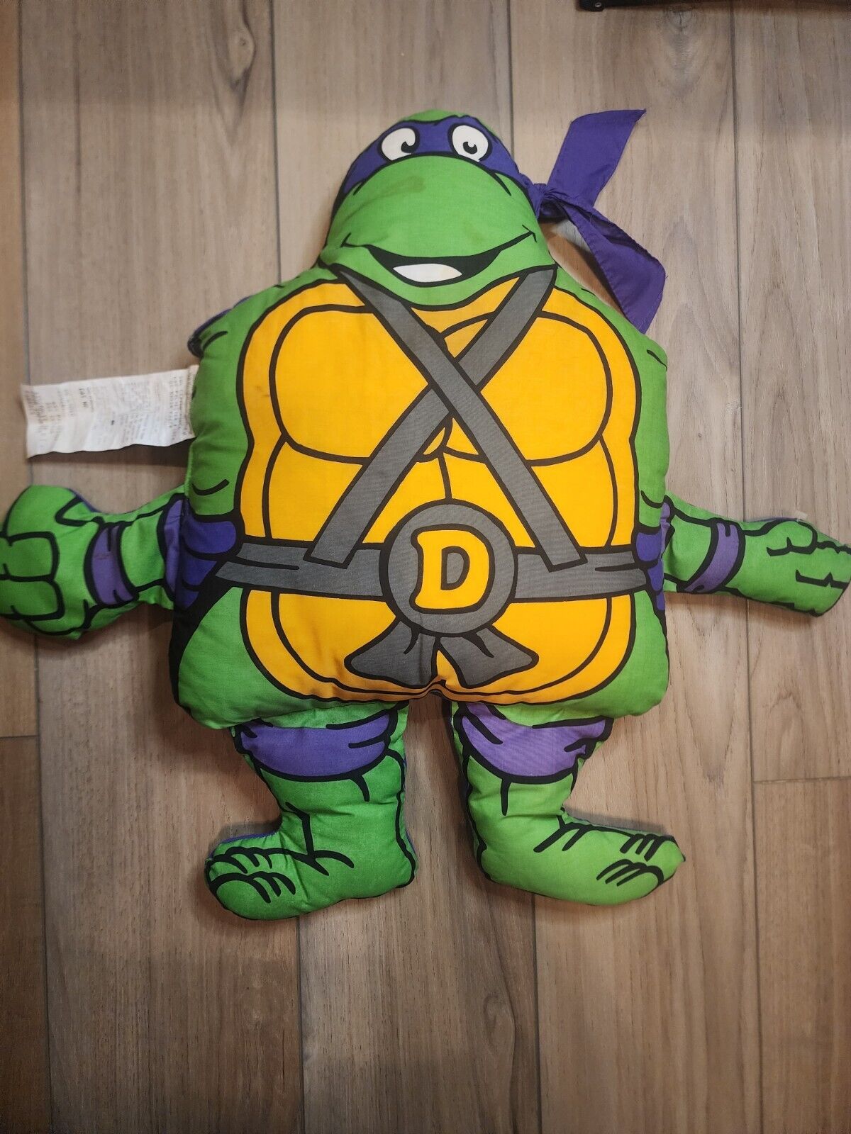 Vintage 1990 Teenage Mutant Ninja Turtles Donatello Pillow  Stuffed Mirage Plush