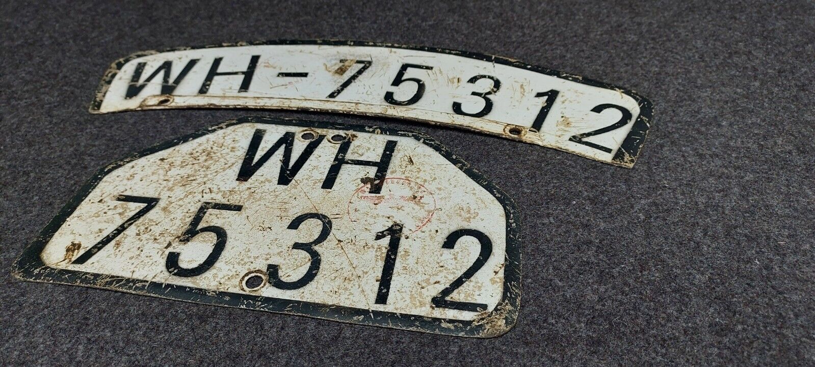 German WW2 Motorcycle License Plate