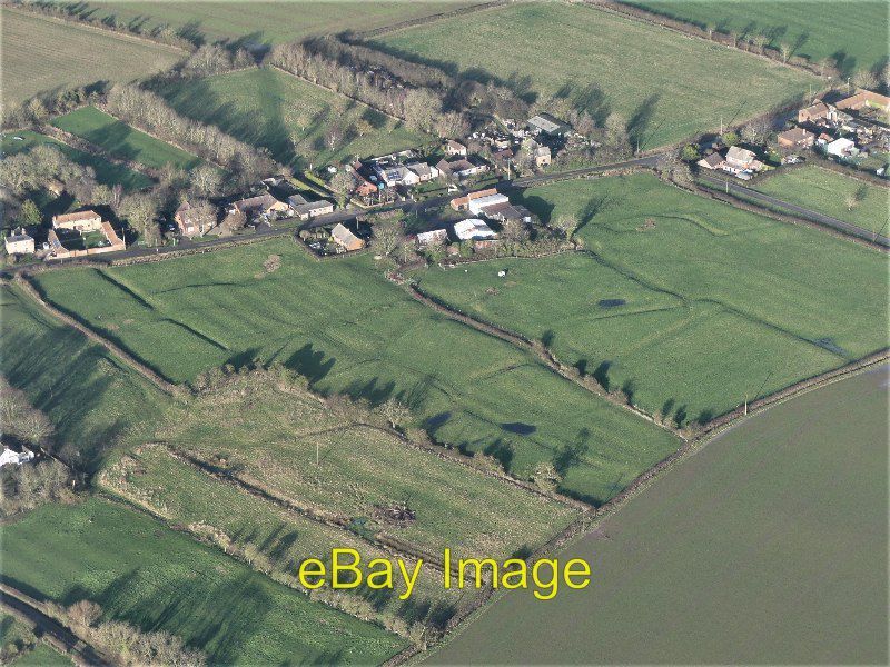Photo 6x4 Gayton le Marsh Shrunken Medieval Village: aerial 2022 (7) See  c2022