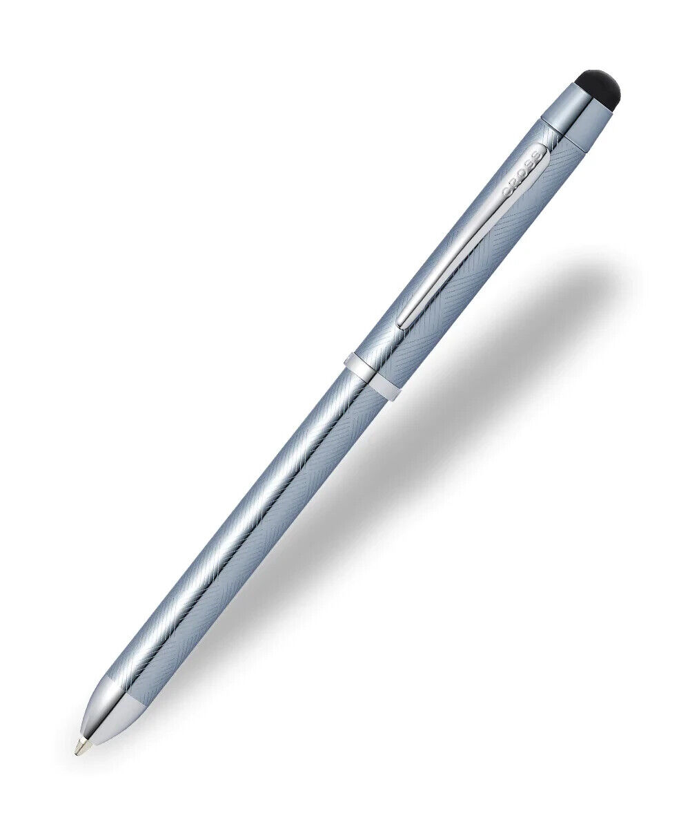Cross Tech 3+ Frosty Steel Lacquer Multifunction Pen, New in Box Back to School