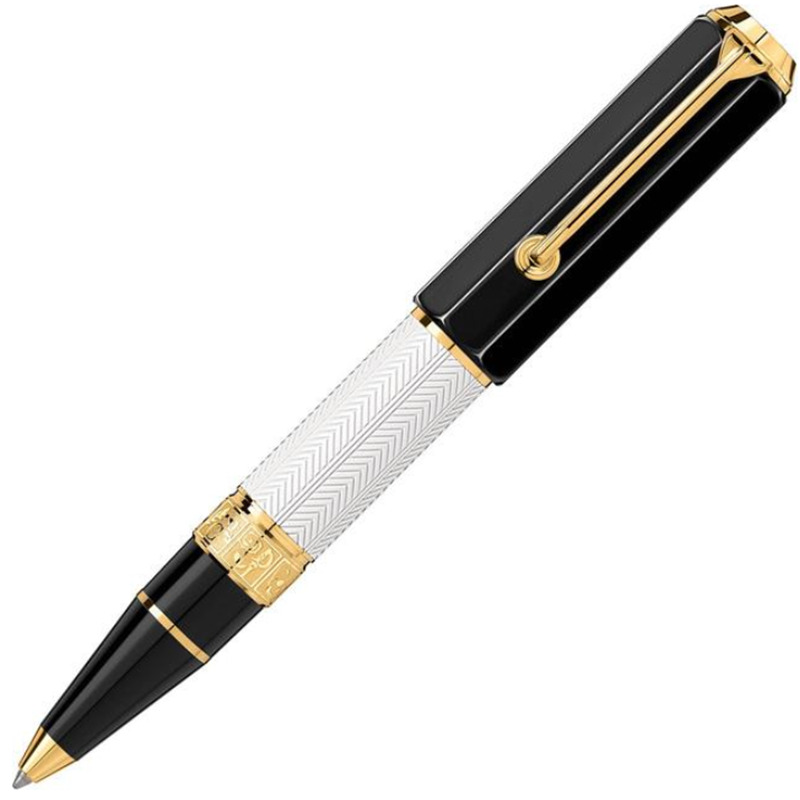 Luxury New Great Writers Series White+Gold Color 0.7mm Ballpoint Pen