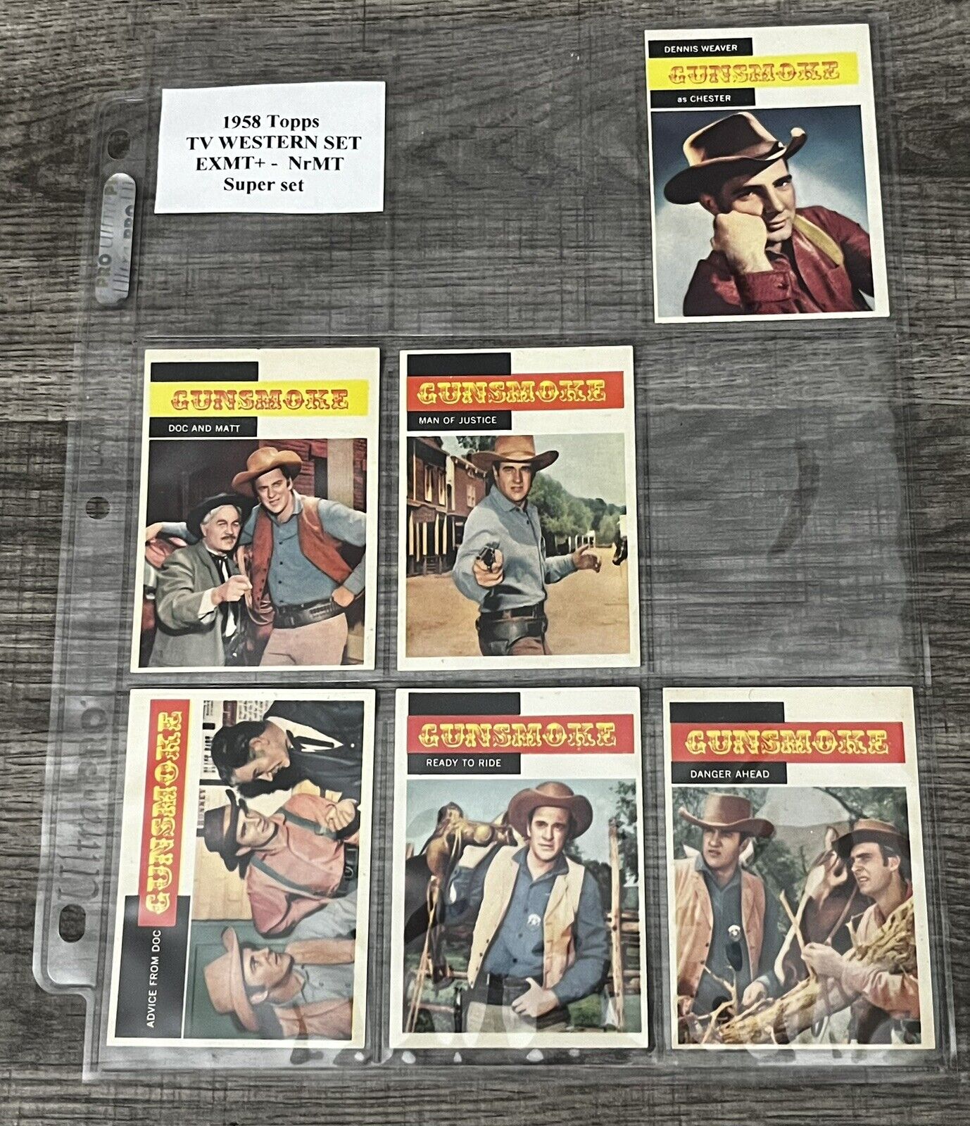 1958  TOPPS  TV  WESTERN COMPLETE  71 Card Set w 7 PSA Graded Cards EX-MT NM 🔥