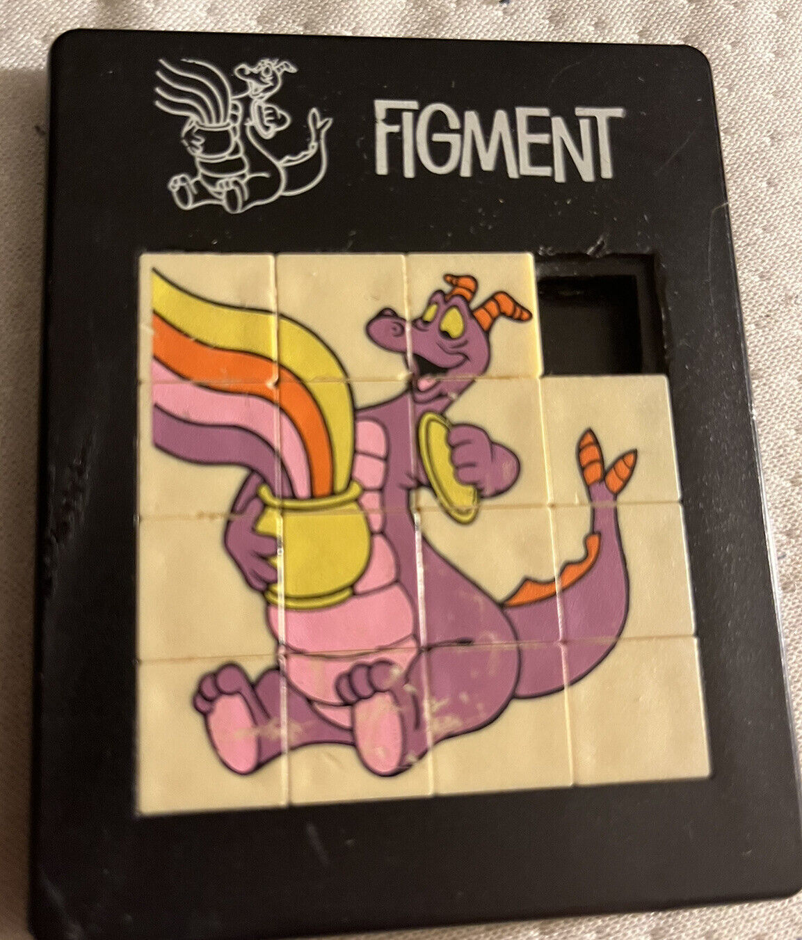 Figment Puzzle from Epcot Vintage rare 1982 Disney- used
