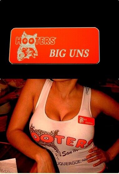 Hooters Uniform Big Uns Name Tag Pin Dress Up Role Play Halloween Costume Extra