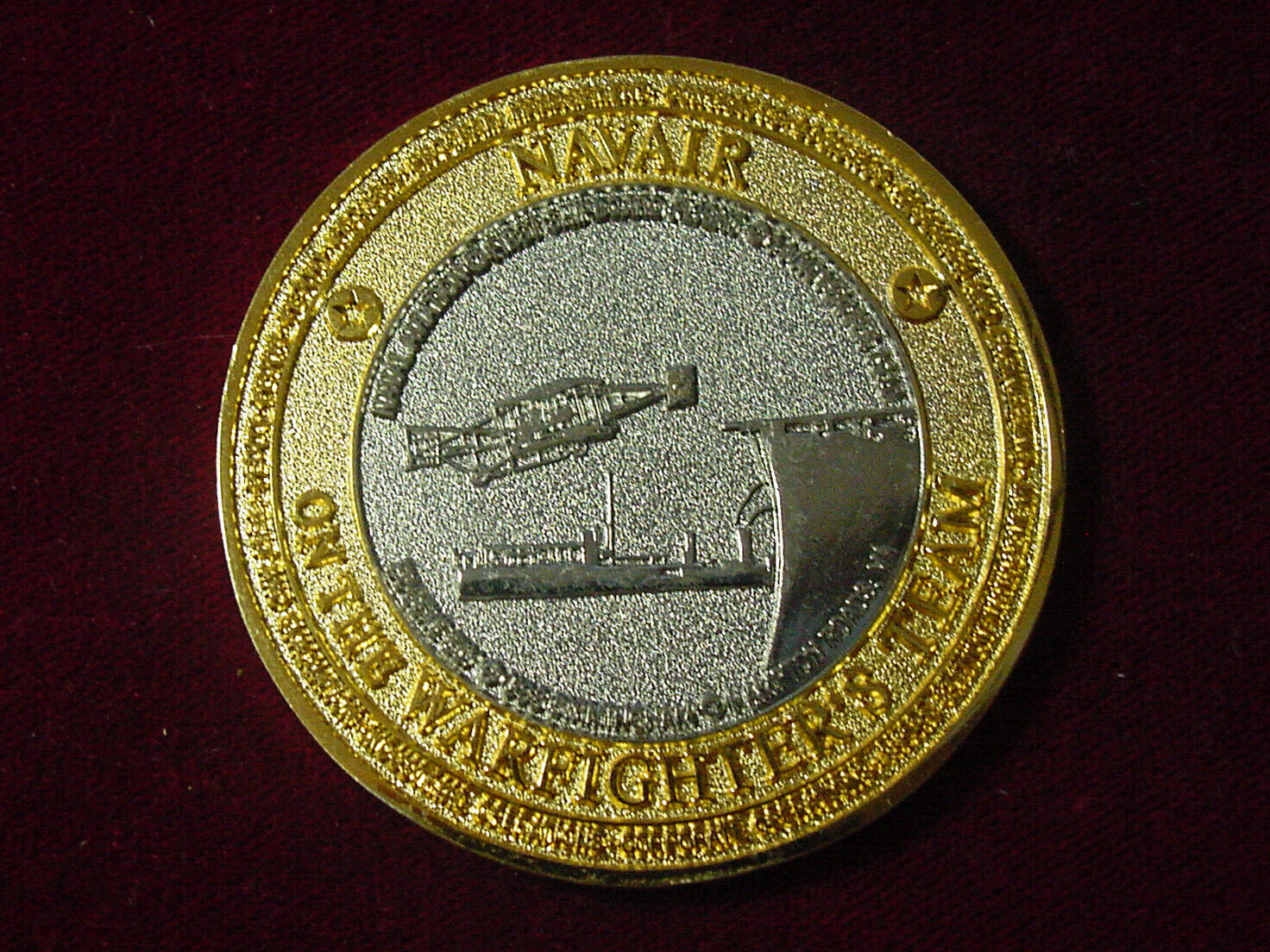 NAVAIR NAVAL AIR SYSTEMS COMMAND CHALLENGE COIN - WARFIGHTER'S TEAM