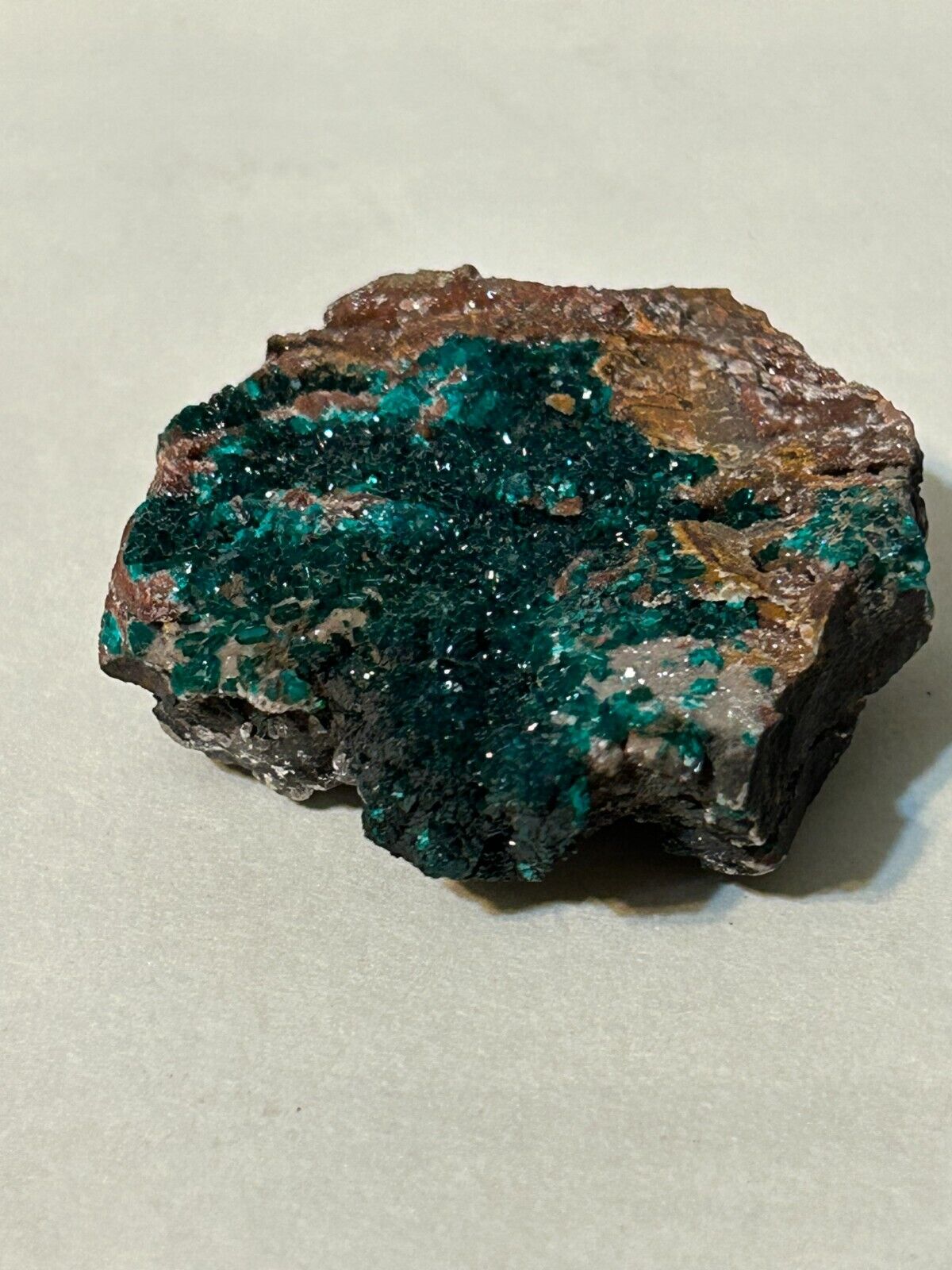 Very nice 72 gram piece of Dioptase - gorgeous deep emerald green color