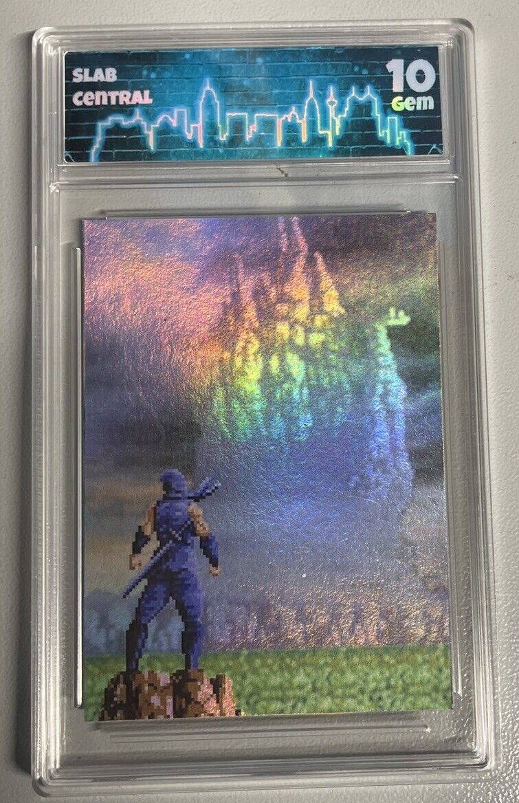 Ninja Gaiden holographic Novelty card graded Slab