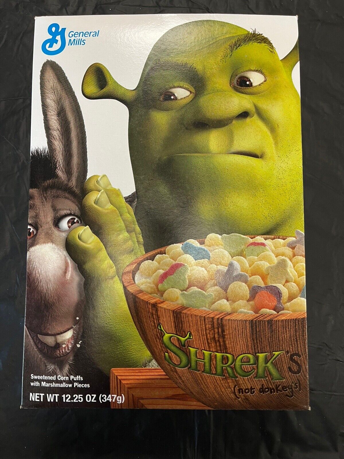 VTG Shrek’s (not donkey’s) Cereal Box General Mills 2003 Excellent Cond Not Flat