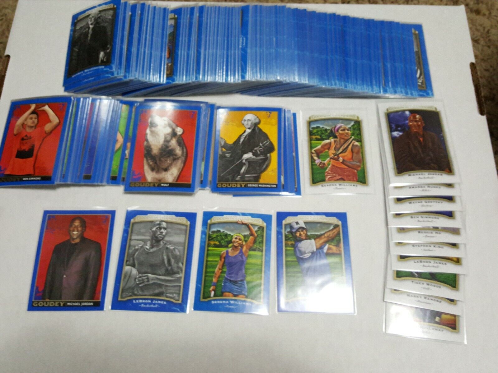 2017 Upper Deck Goodwin Champions Royal Blue Master Set w/Goudey Variations, SPs