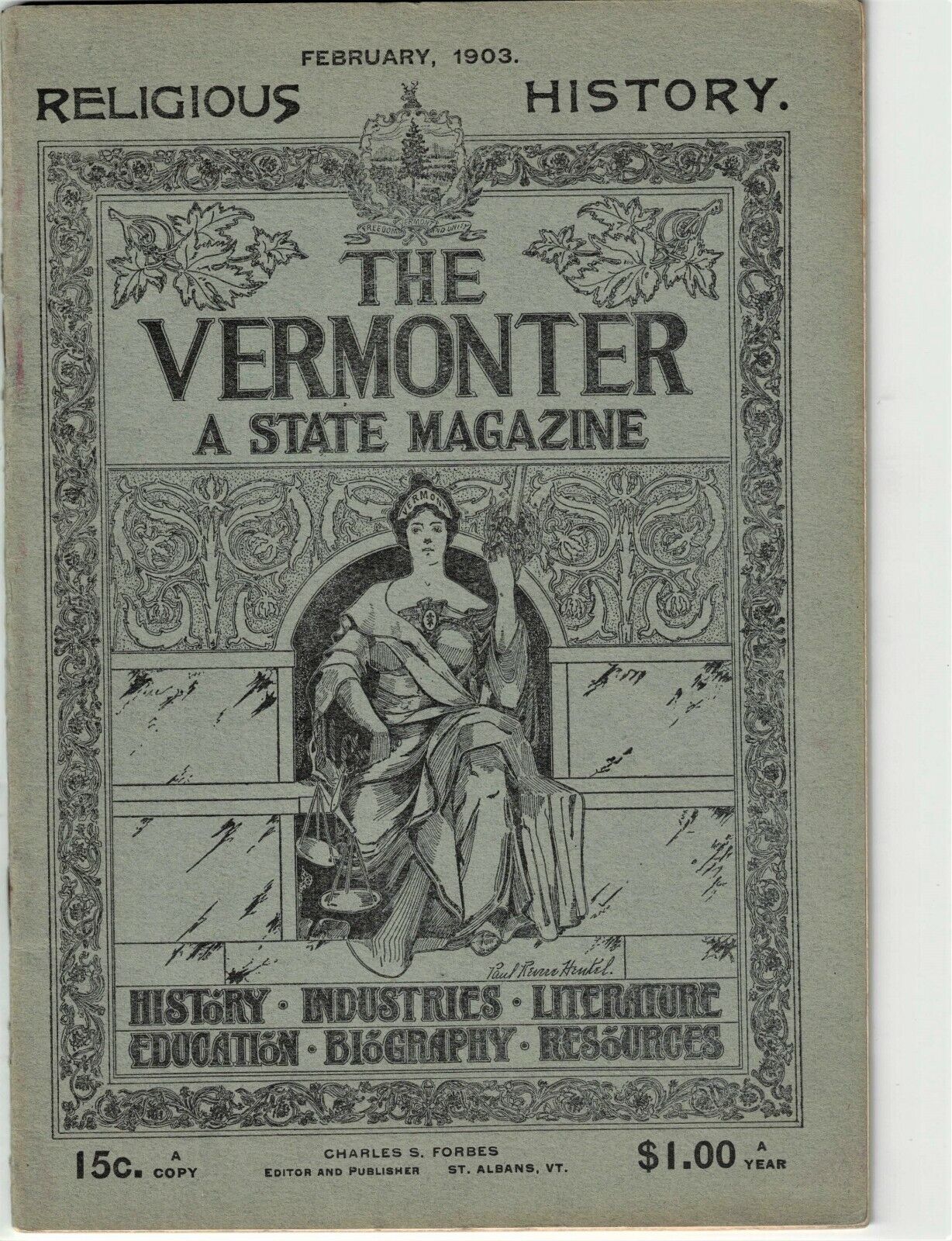 The Vermonter Magazine February 1903 Vol. VIII No. 7