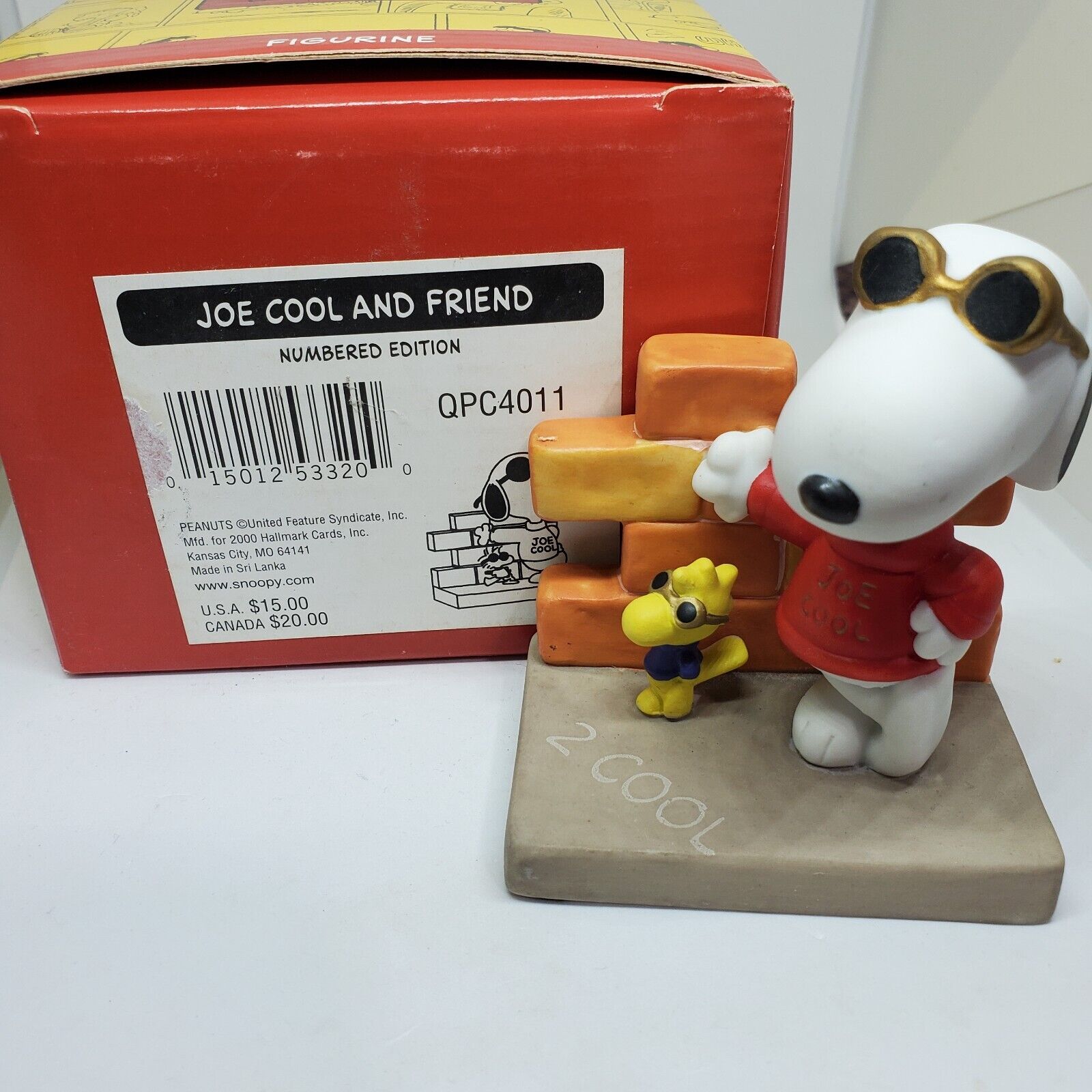 Hallmark Peanuts Gallery  Joe Cool & Friends Snoopy & Woodstock Figurine