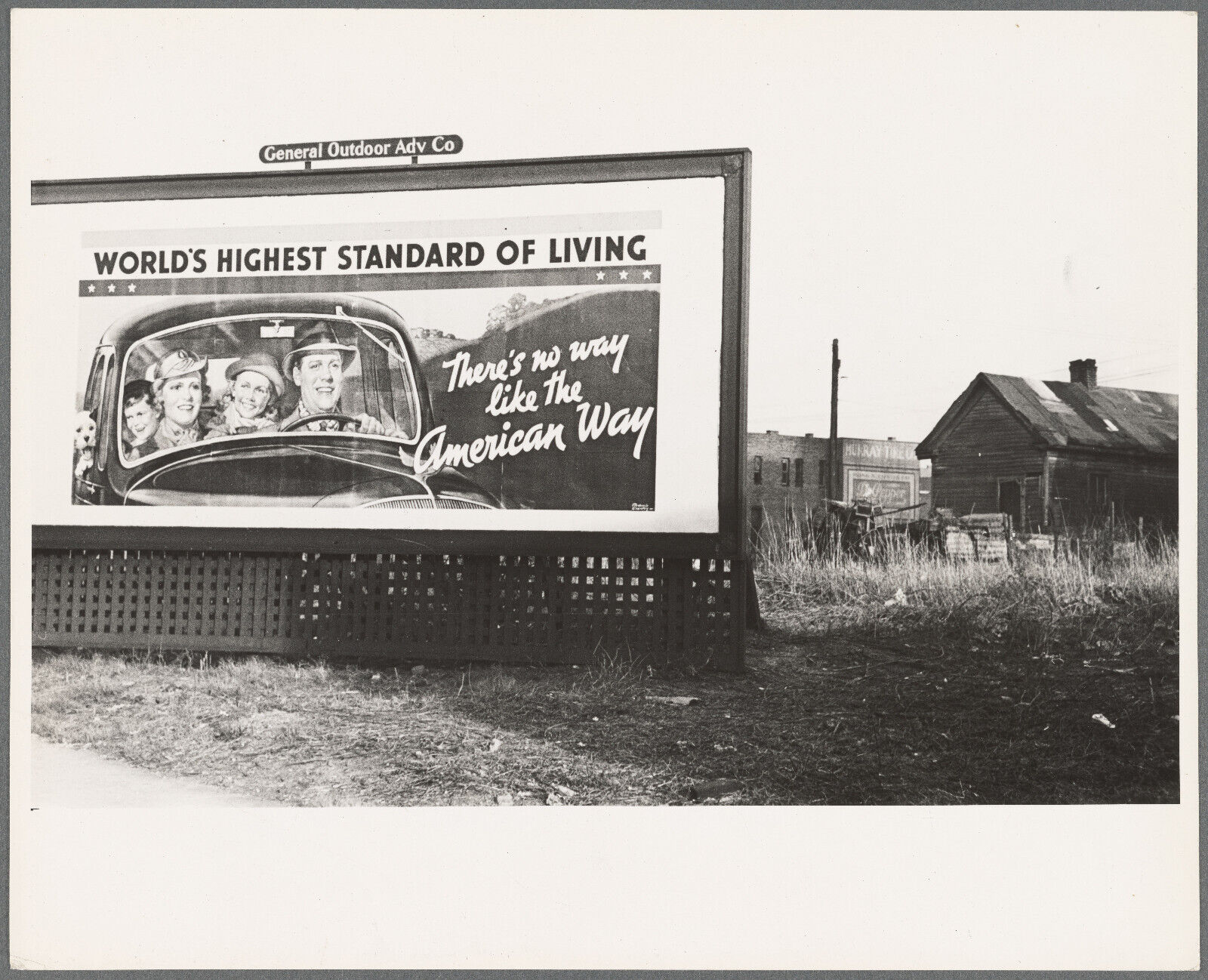 Old 8X10 Photo, 1930's patriotic Sign, Birmingham, Alabama 58235163